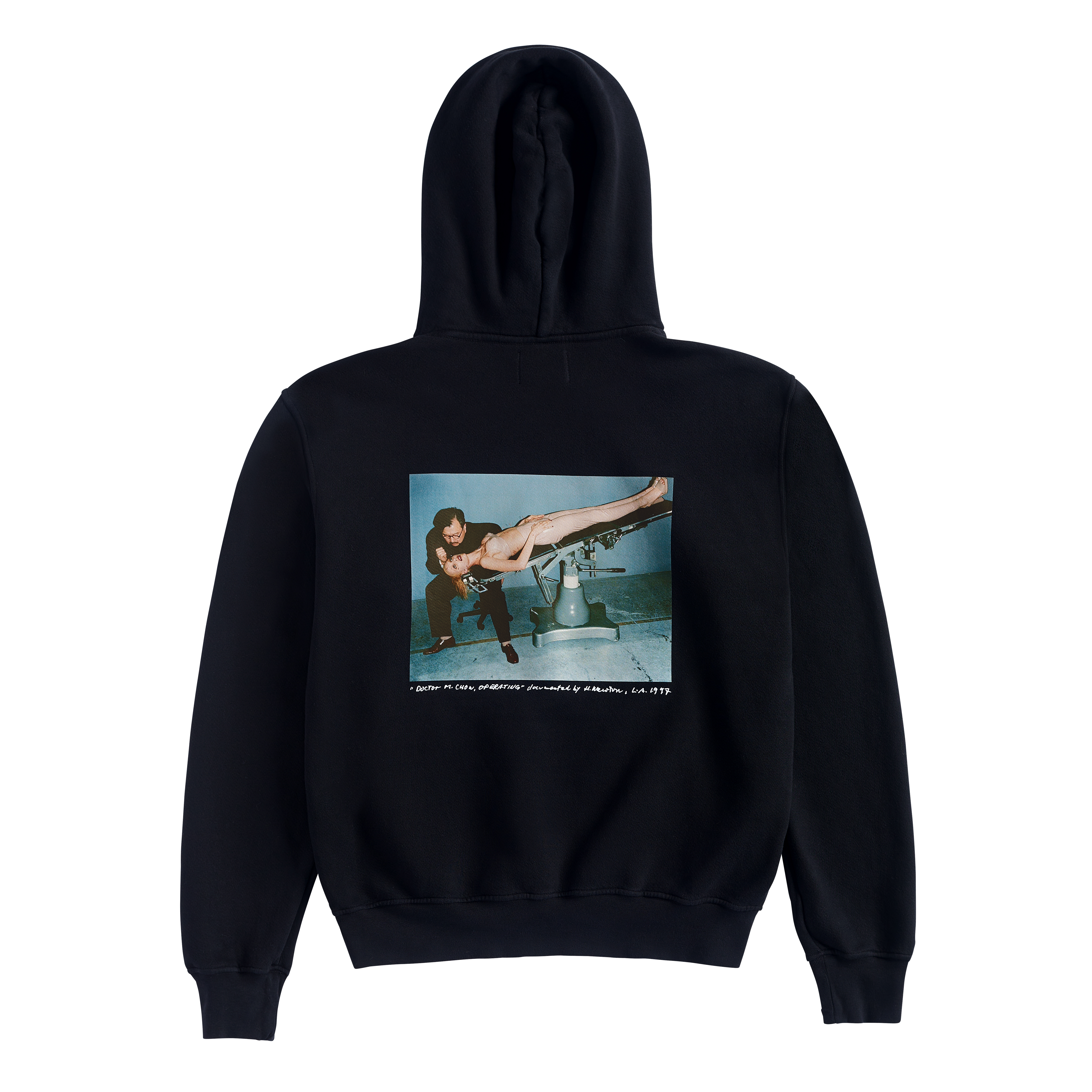 Helmut Newton Unisex Relaxed Hoodie Black | MR CHOW | Chinese