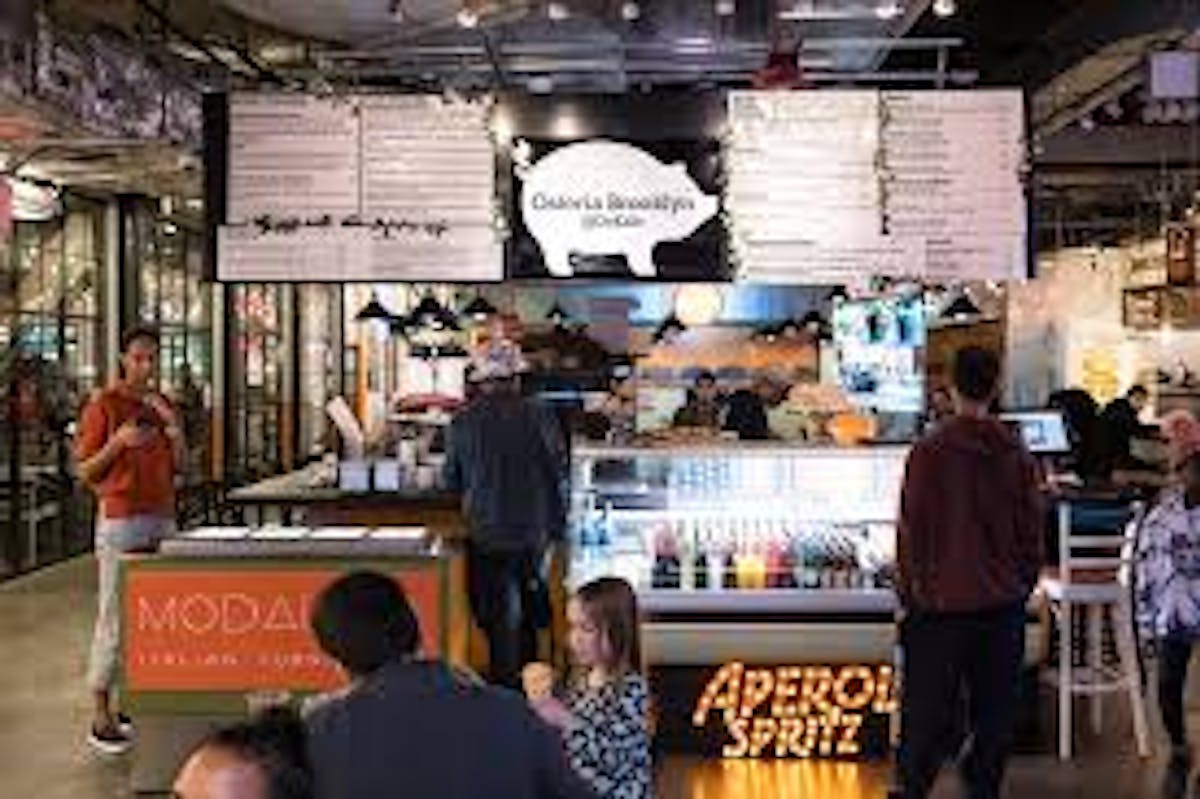 people in front of the counter