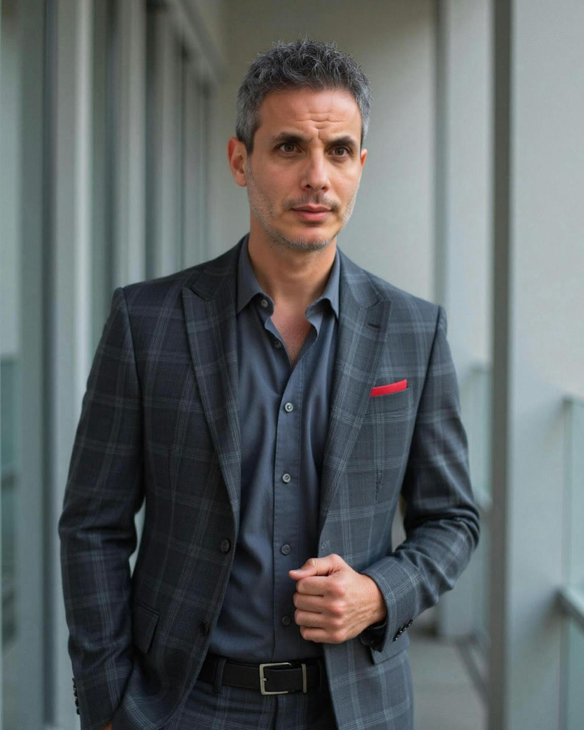 a man wearing a suit and tie