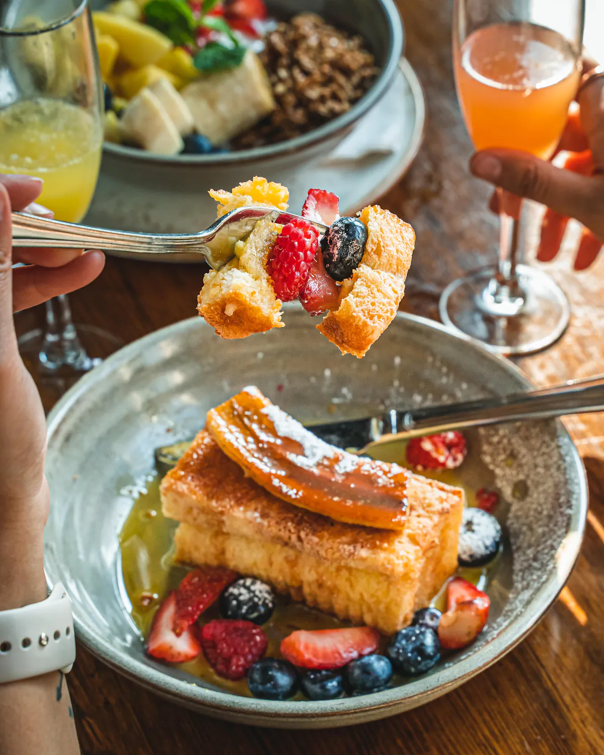 a plate of food on a table