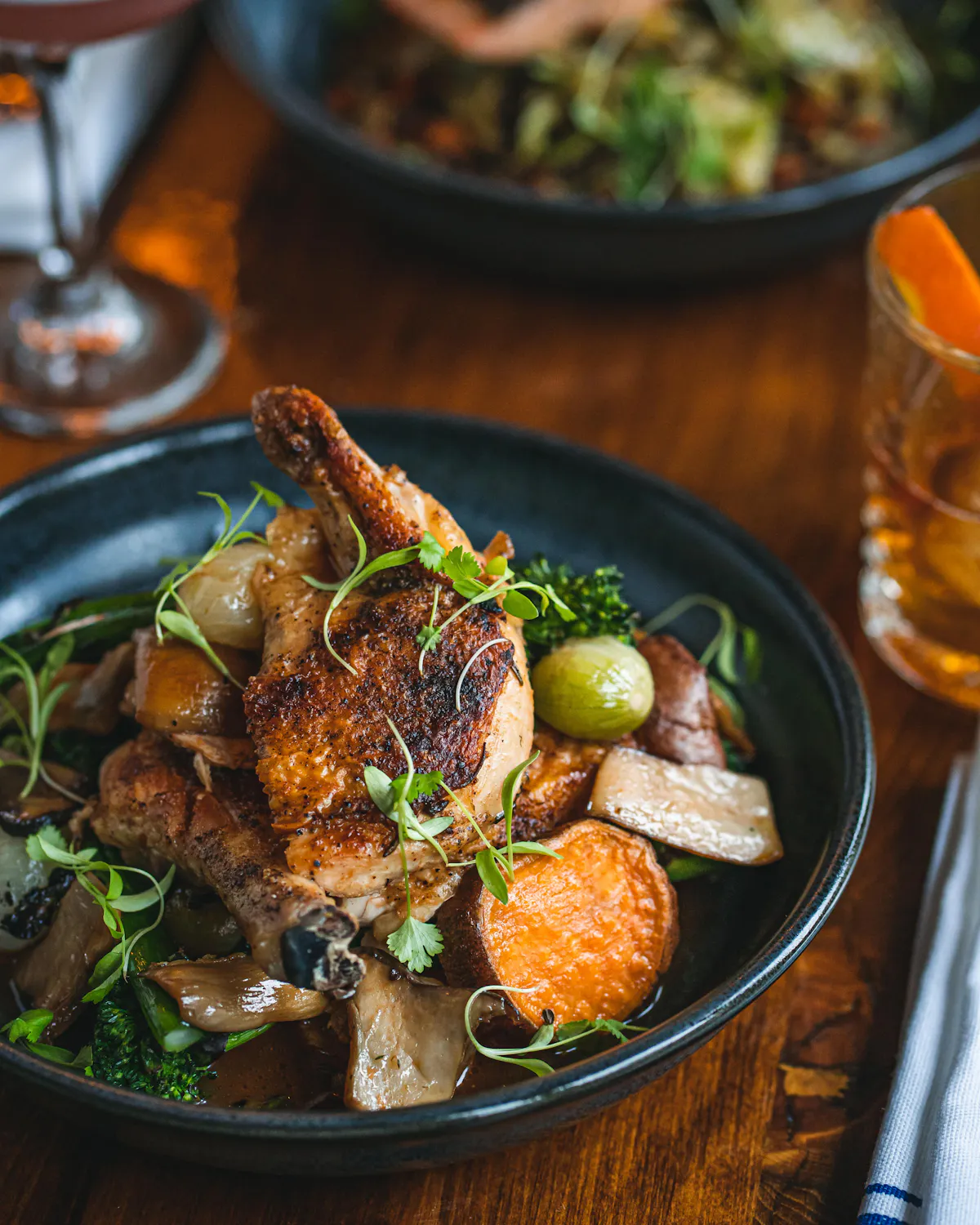 a bowl of food on a plate