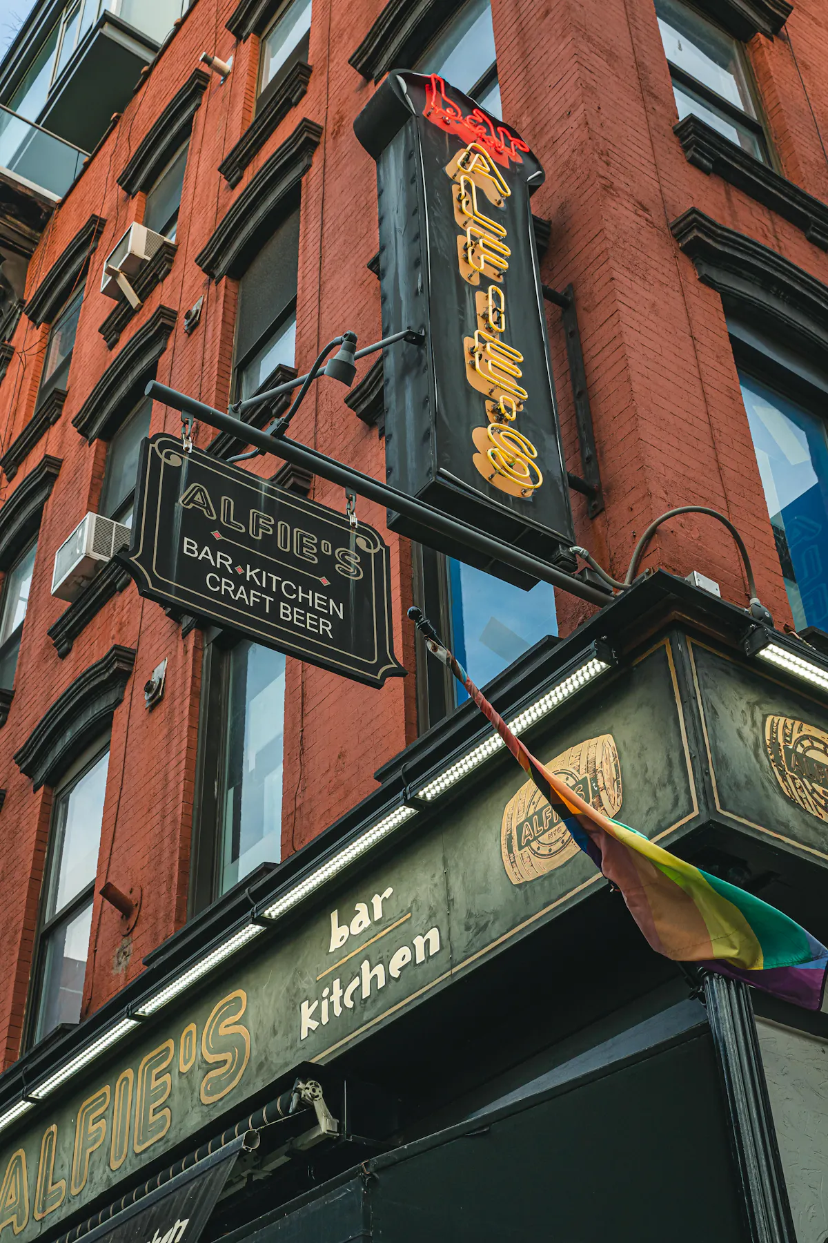 a sign on the side of a building