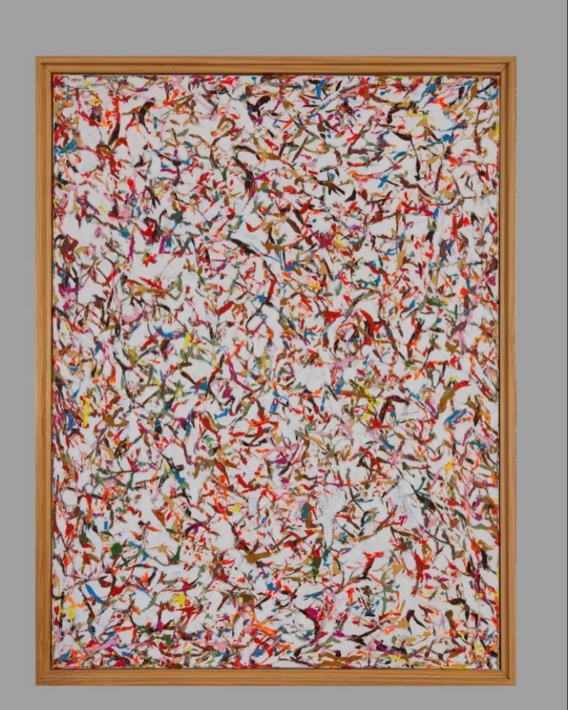 a painting of a colorful background