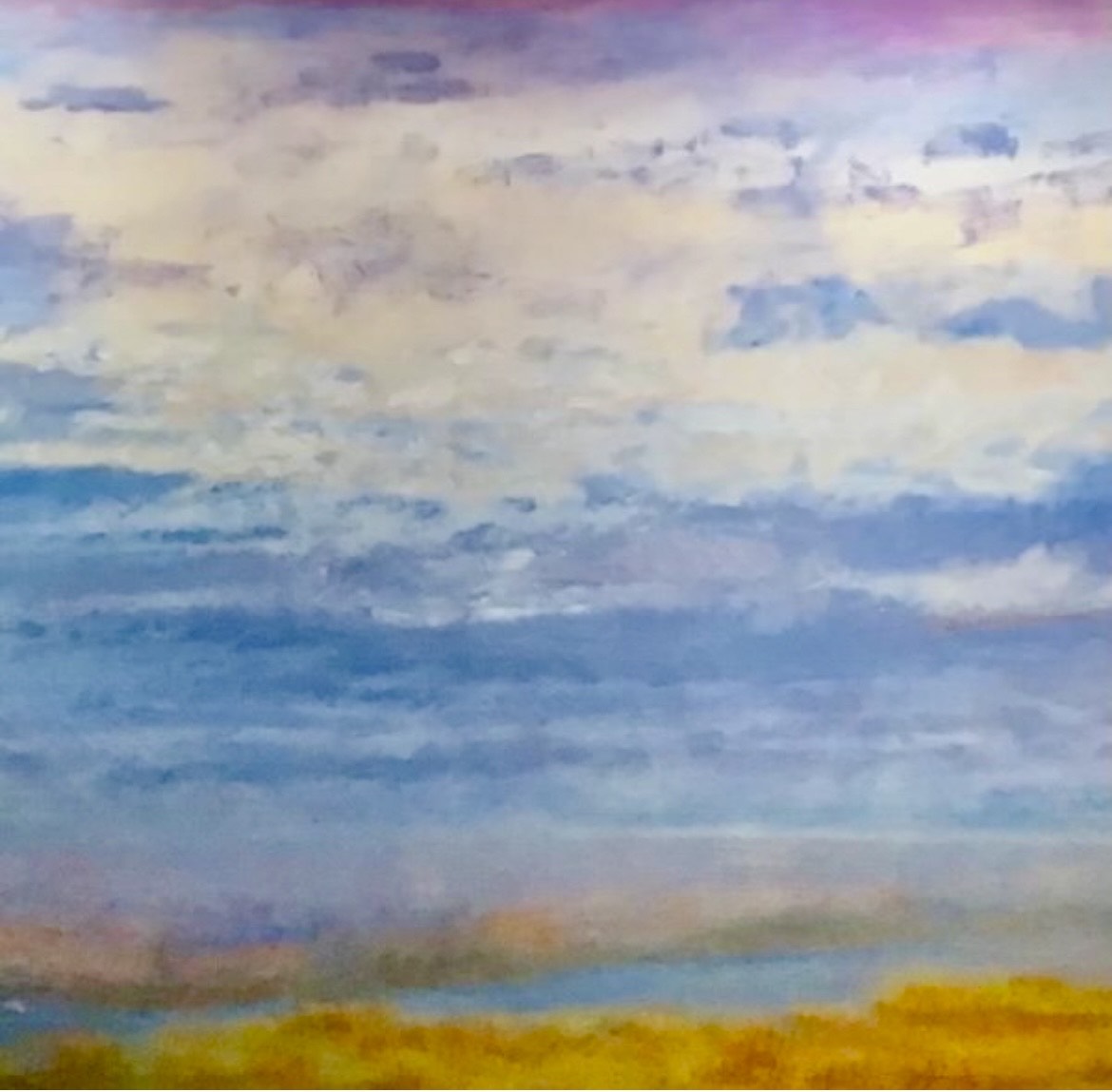 a close up of a green field