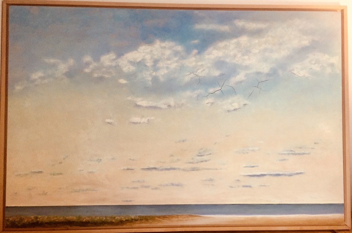 a painting of a window