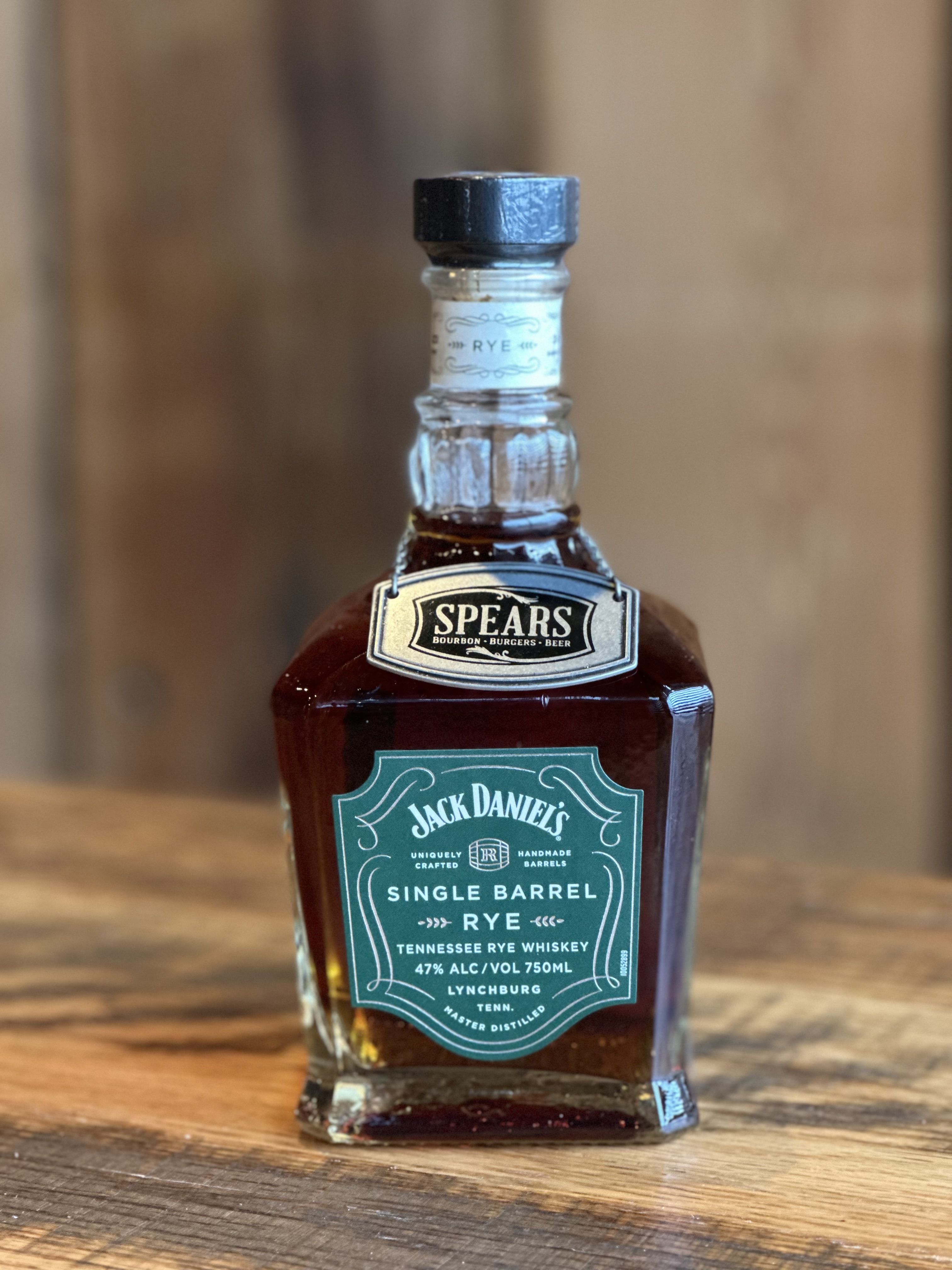 Spears Jack Daniels Single Barrel Rye