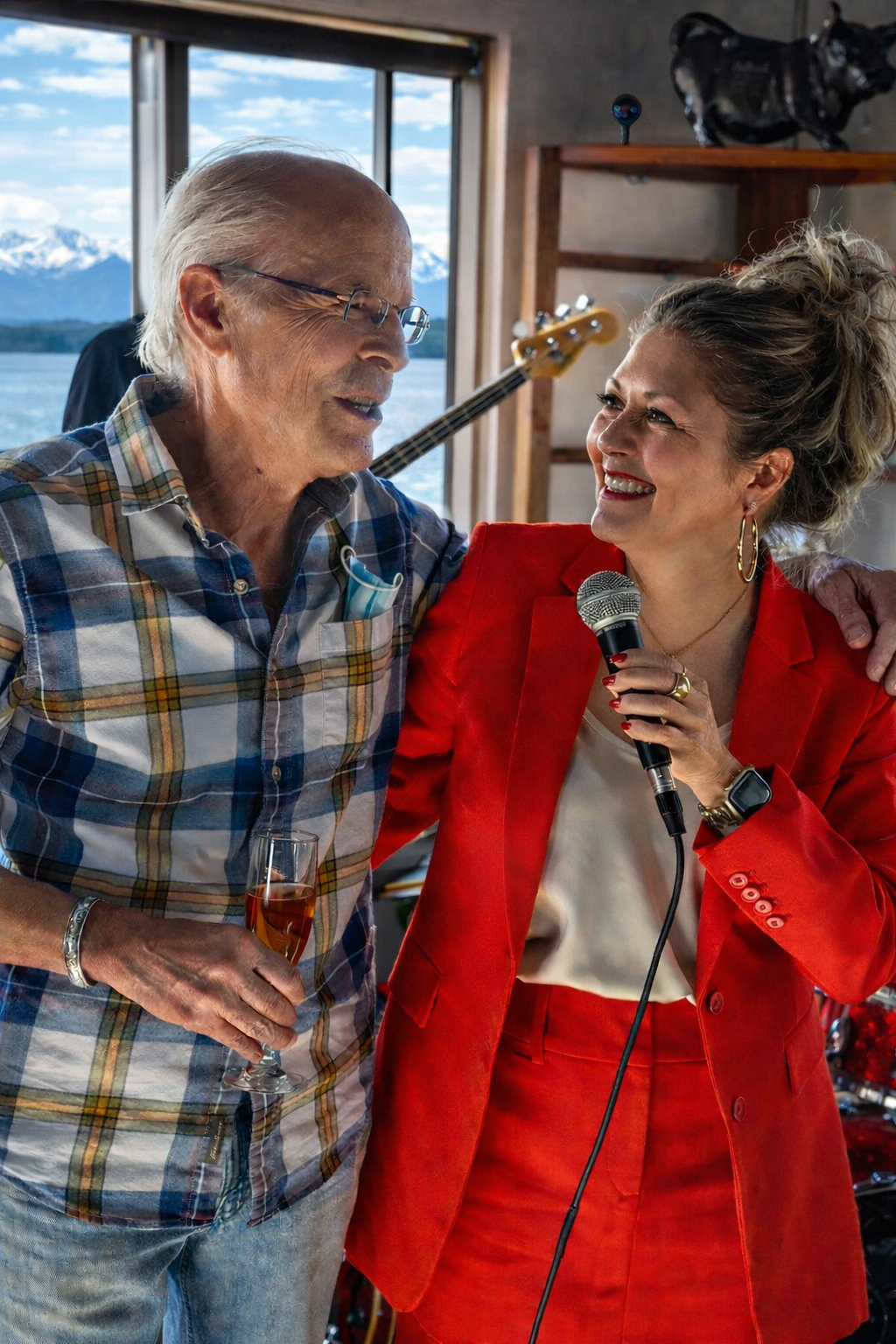 Bill Frank and Lluvia Walker at Place Pigalle