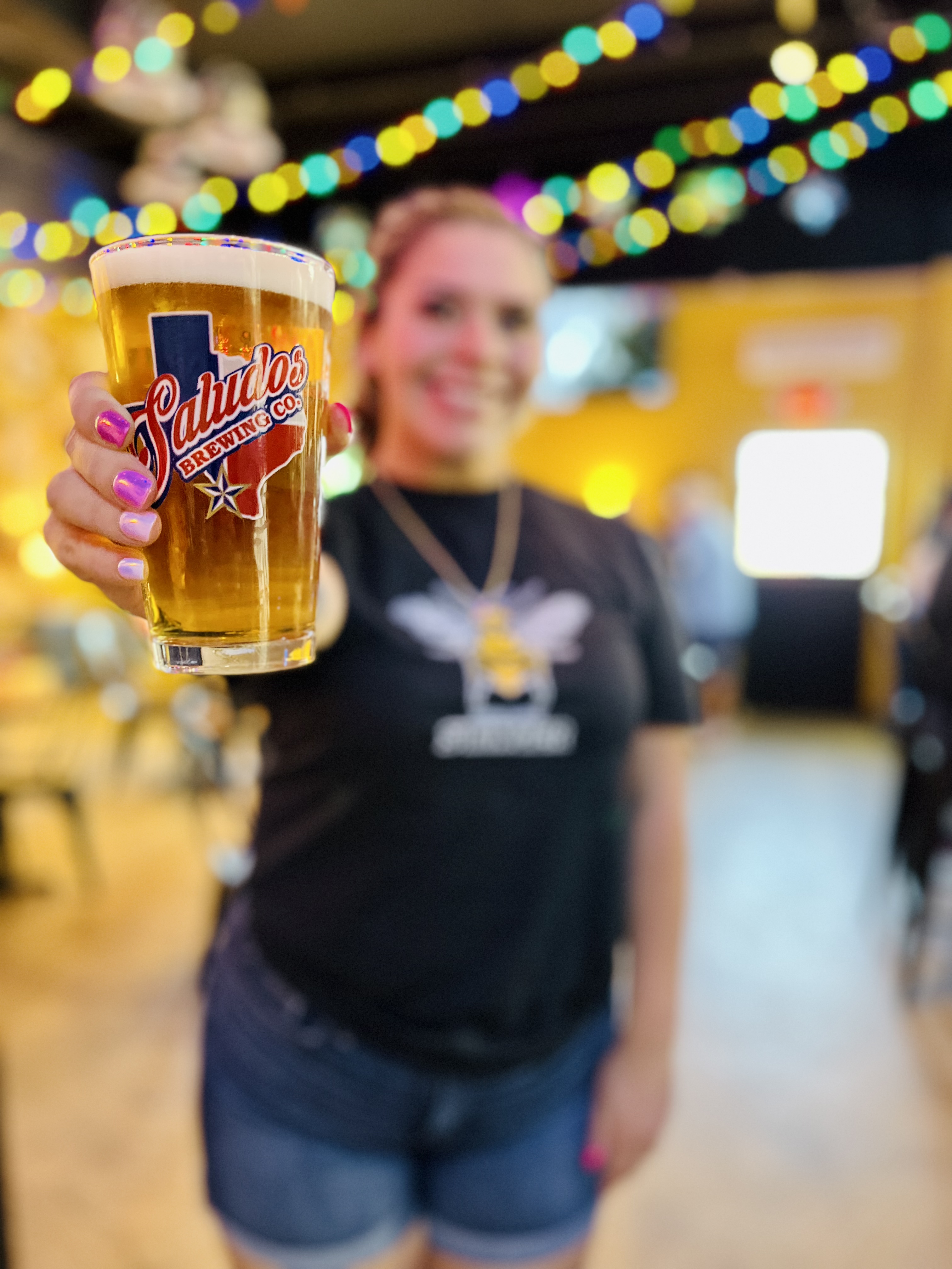 a person standing on a table
