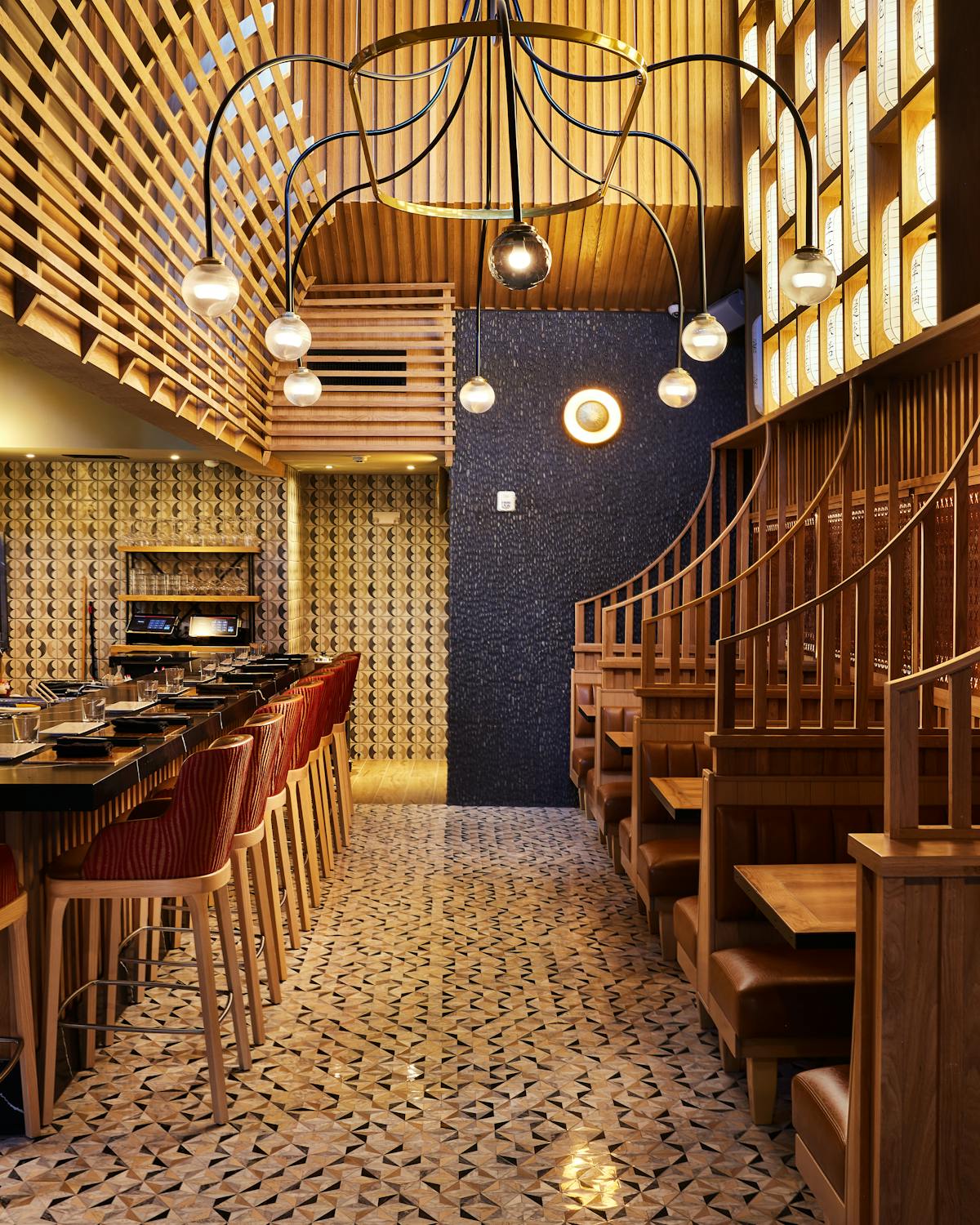 XOXO Sushi Bar seating