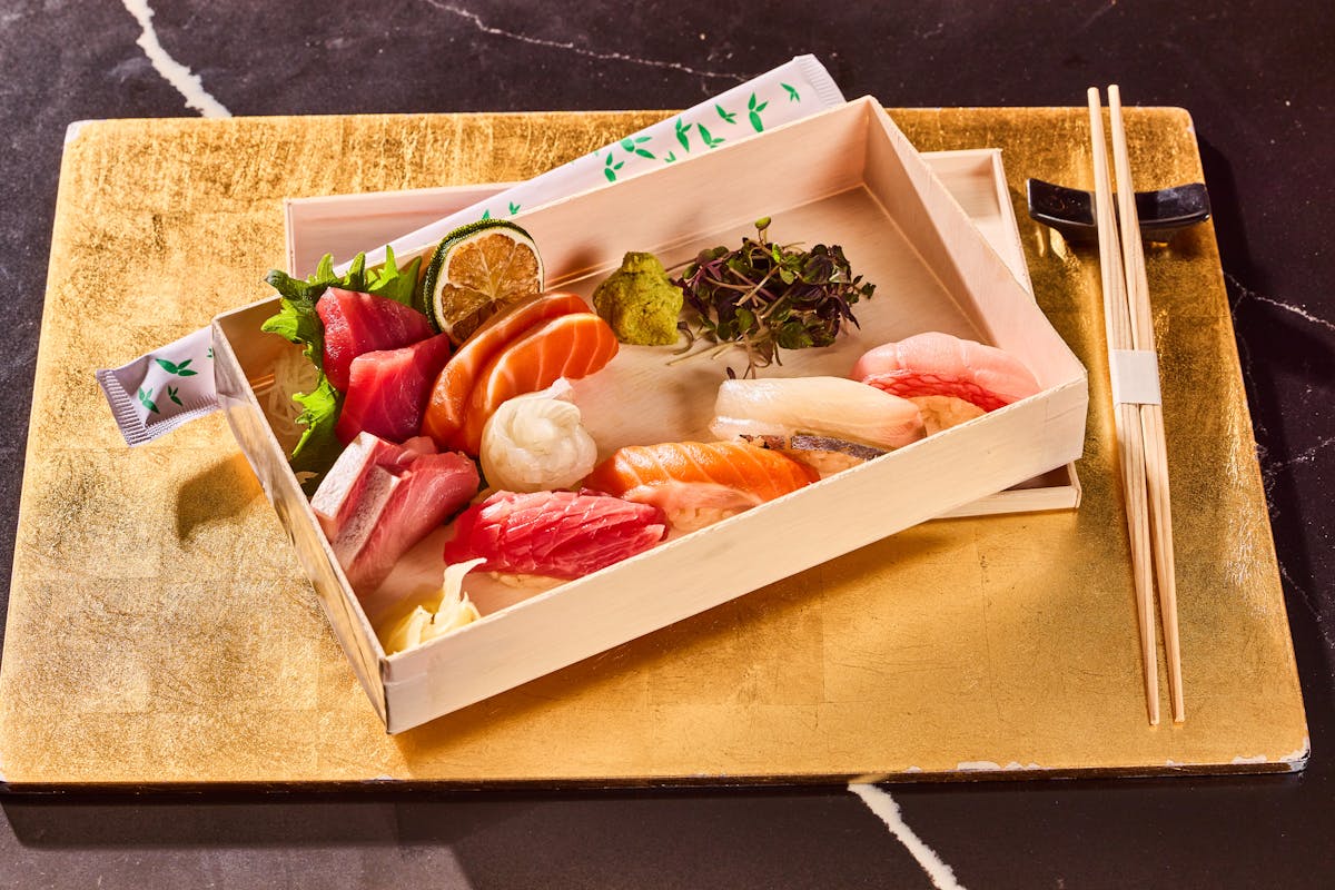 Japanese sushi in a box