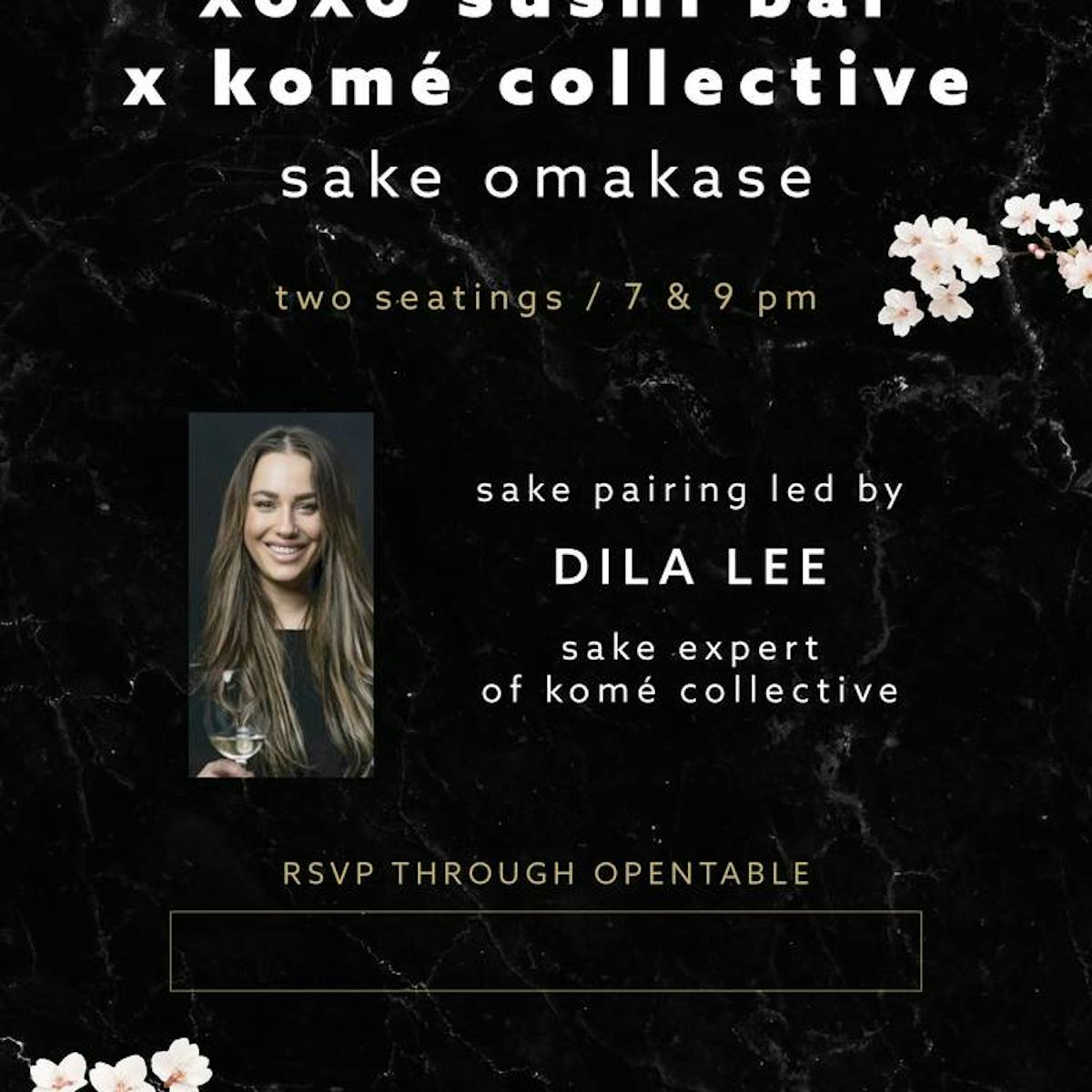 XOXO Sushi Bar x Kome Collective Sake Event