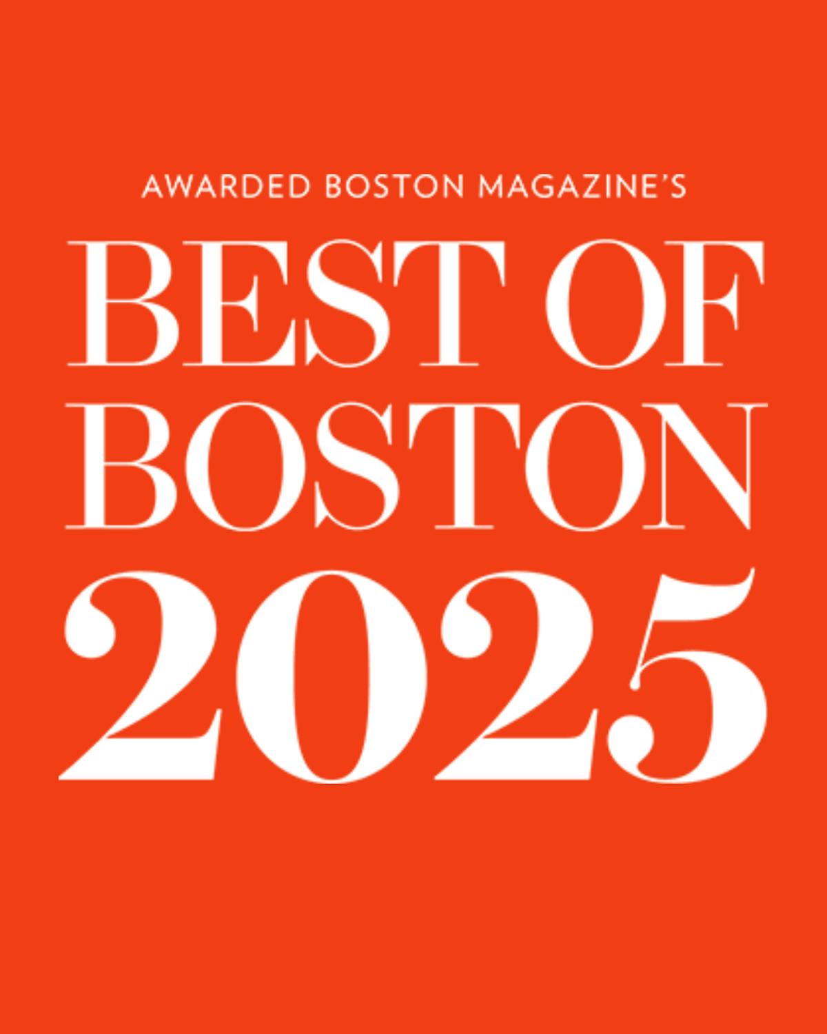 Boston Magazine Best of Boston 2025 Red Poster