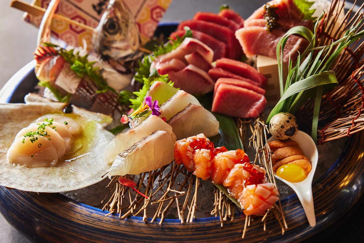 Authentic Japanese Omakase display