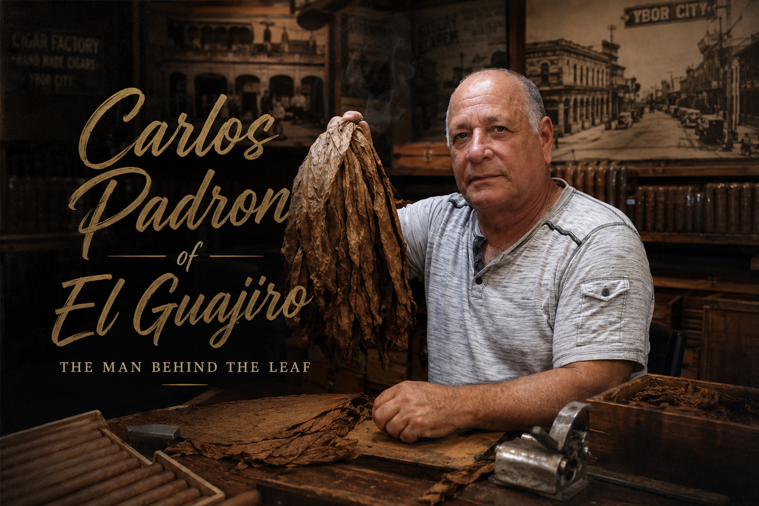 Carlos Padron personally oversees every El Guajiro cigar, carrying four generations of Cuban tobacco knowledge into every leaf.