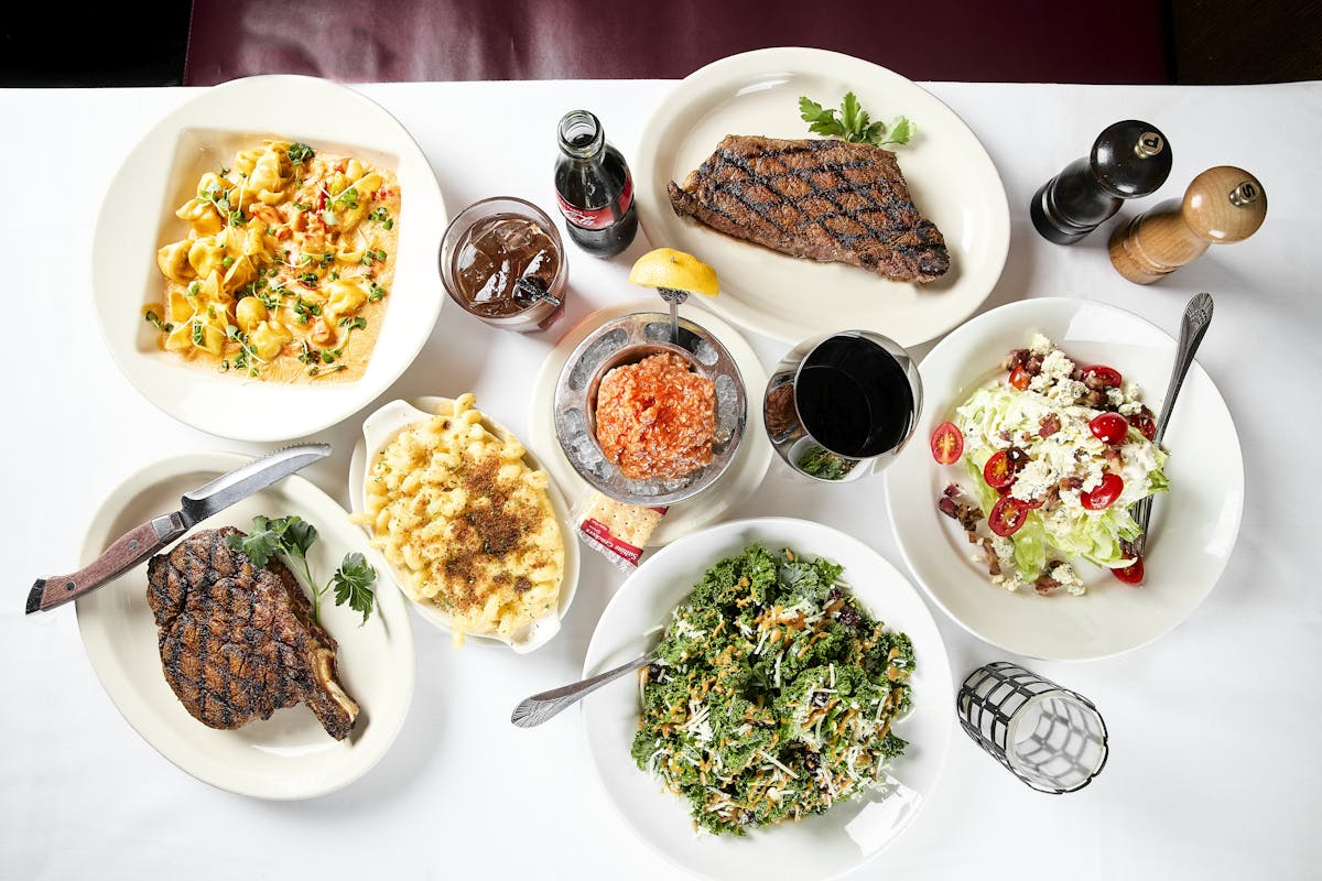 Table of Harry & Izzy's signature menu items