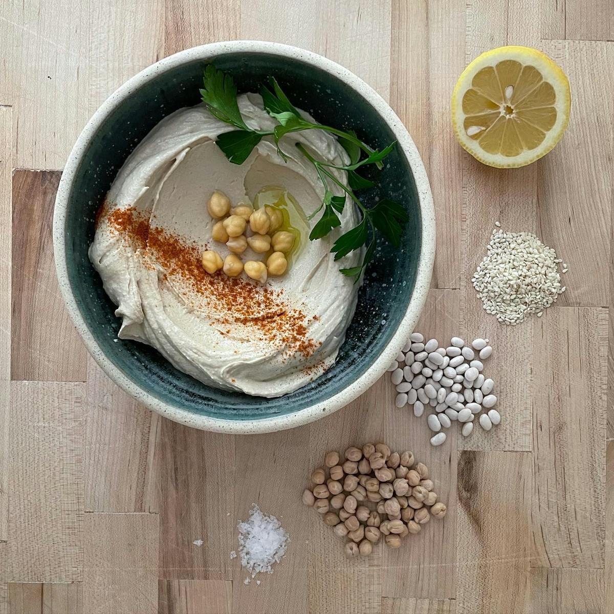 a bowl of food on a table