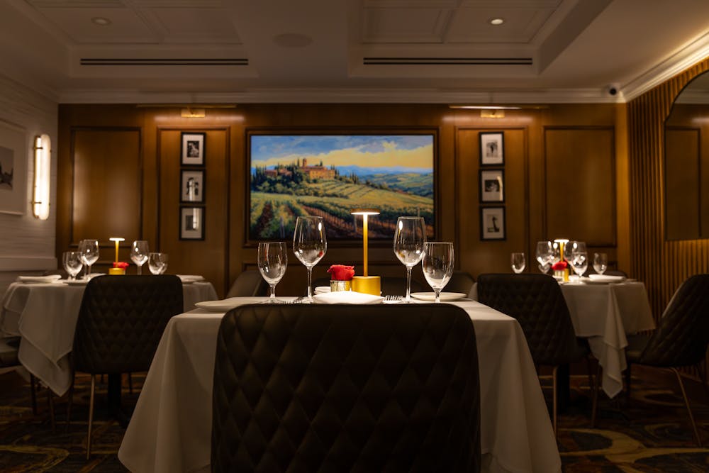 a glass door of a building