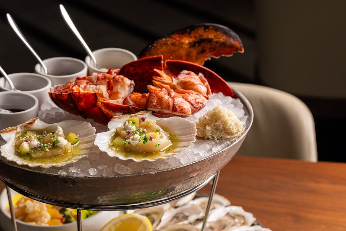 food on a table