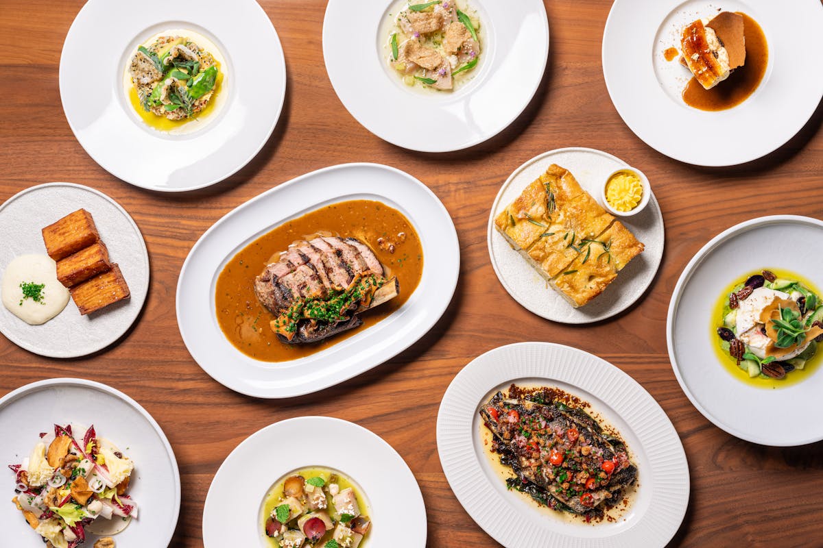 food on a table