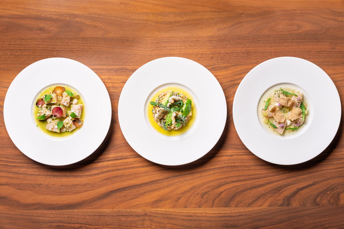 food on a table