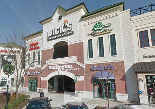 a car parked in front of a building