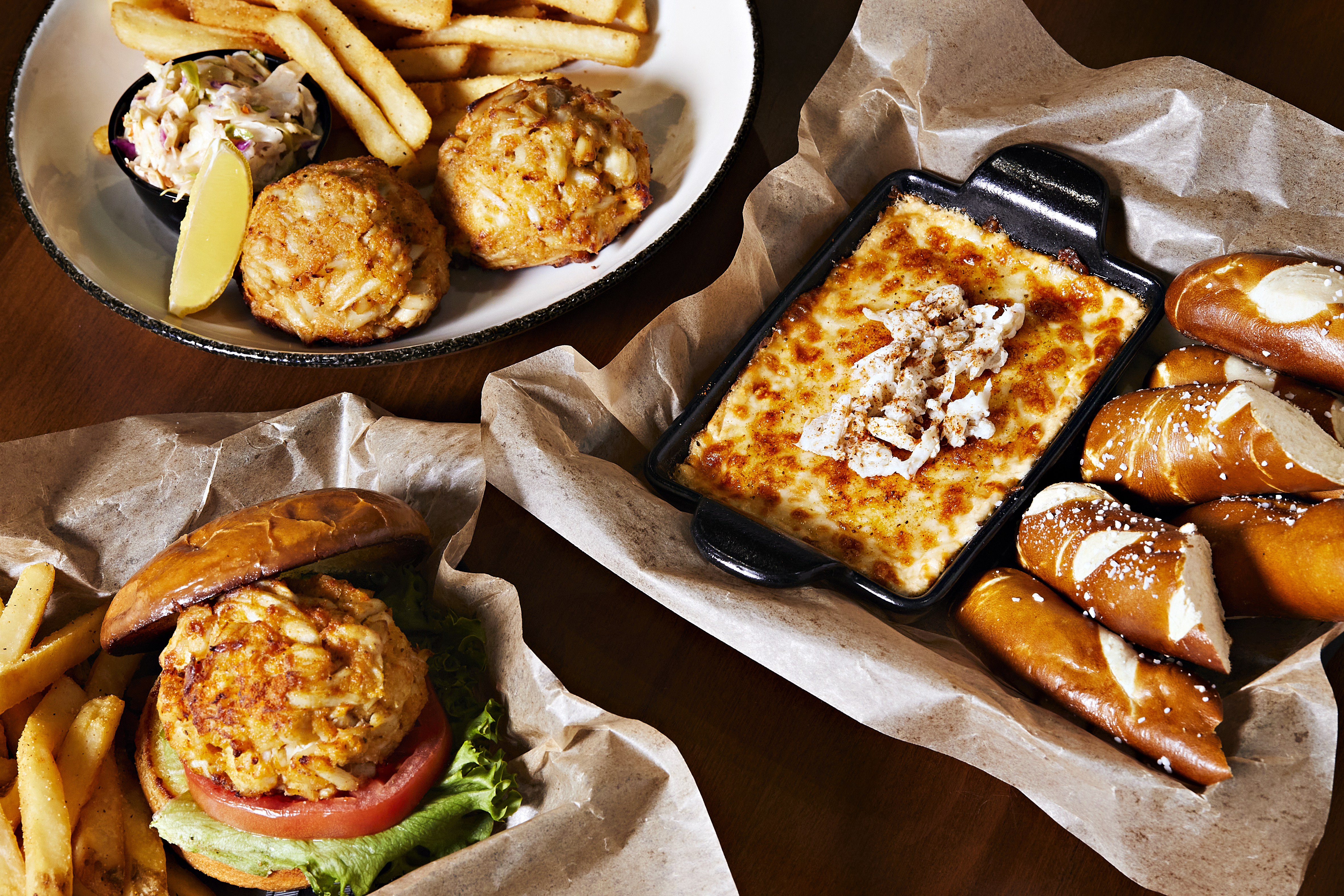 a plate of food on a table