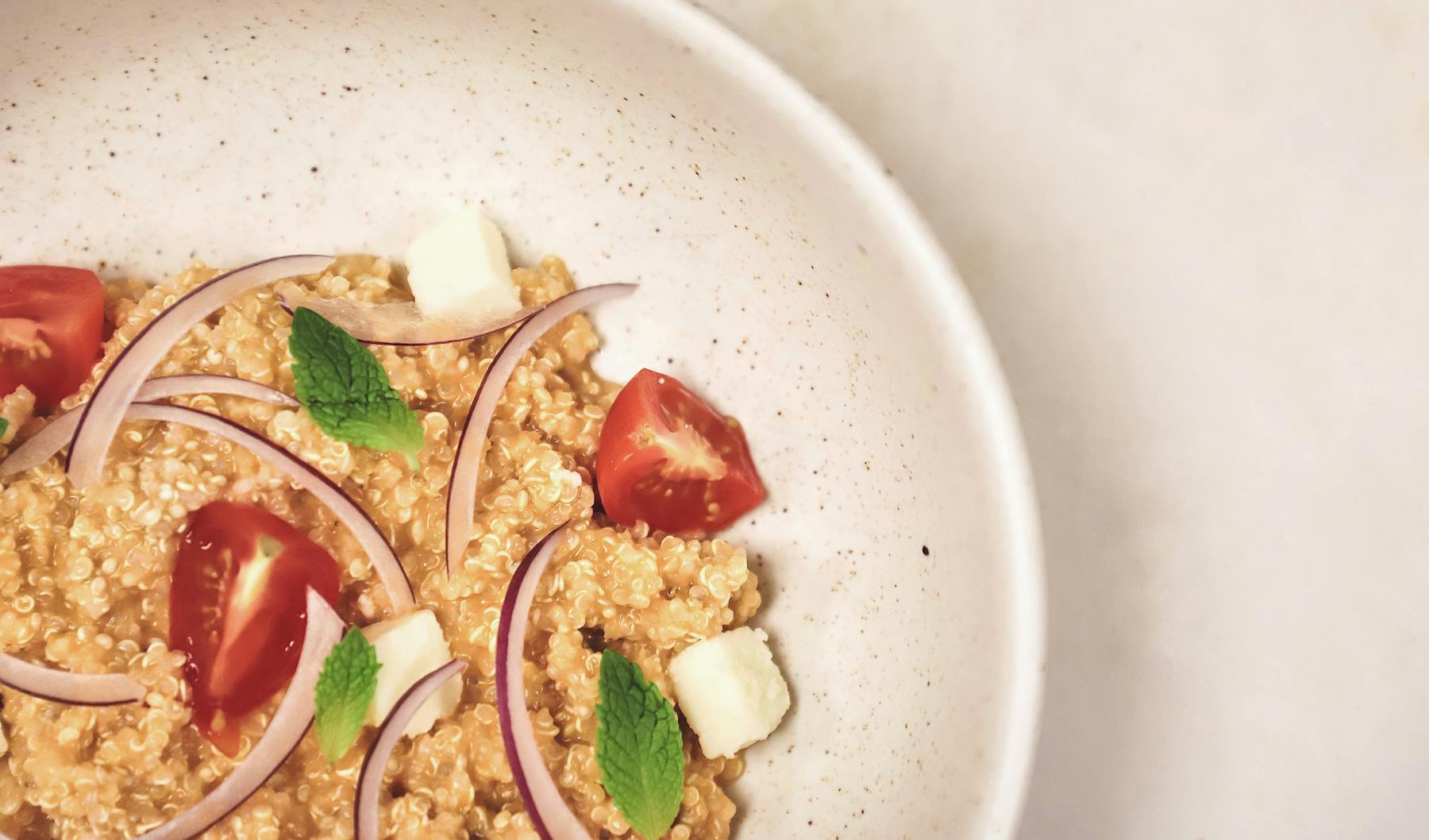 a bowl of quinoa