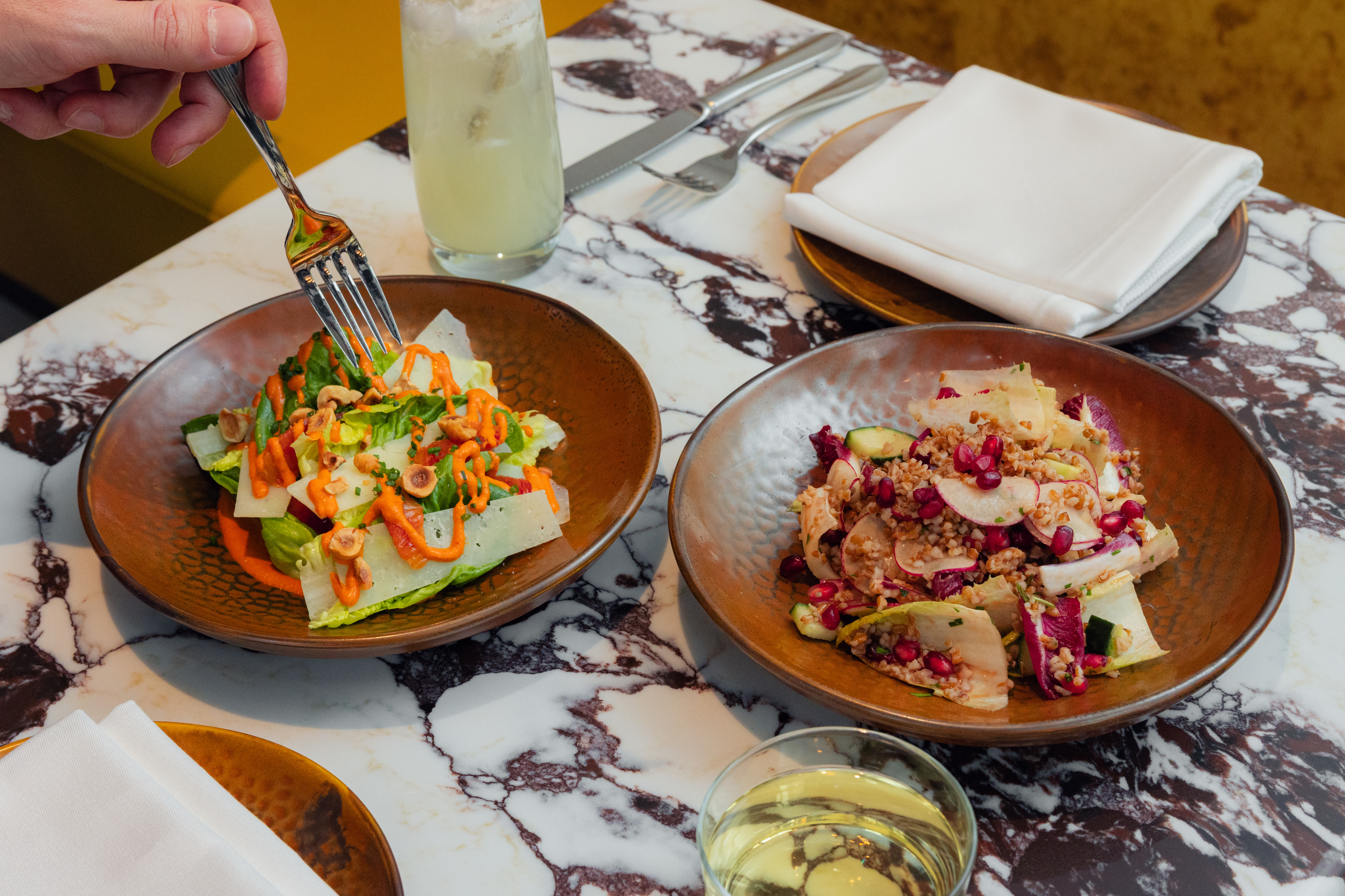 a plate of food on a table