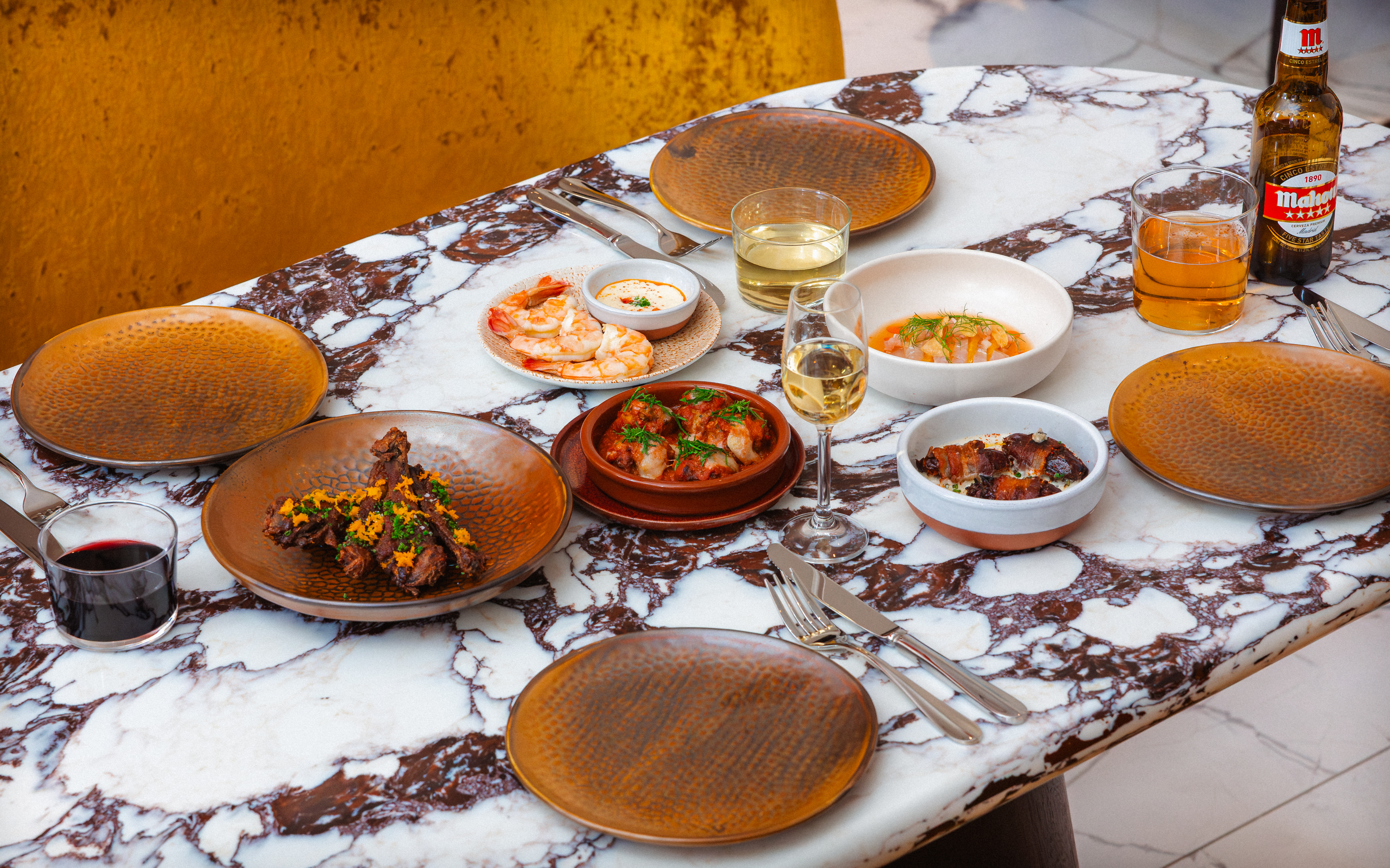 a plate of food on a table