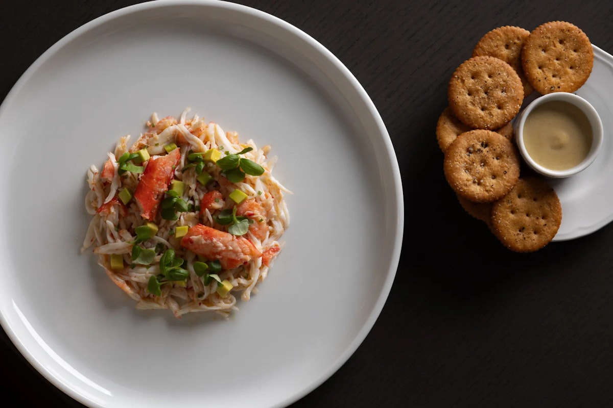 Alaskan king crab salad