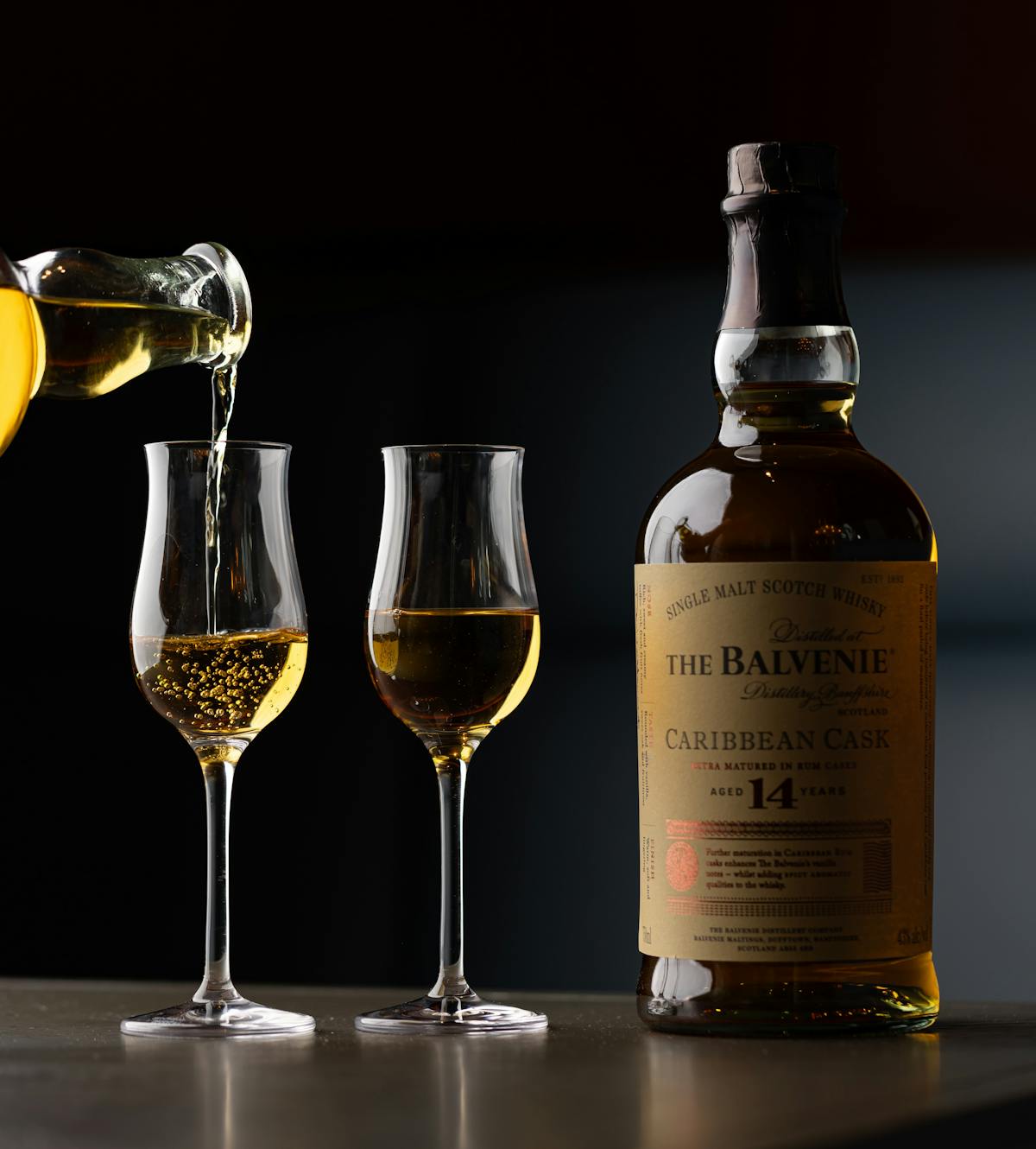 pouring drink into glass