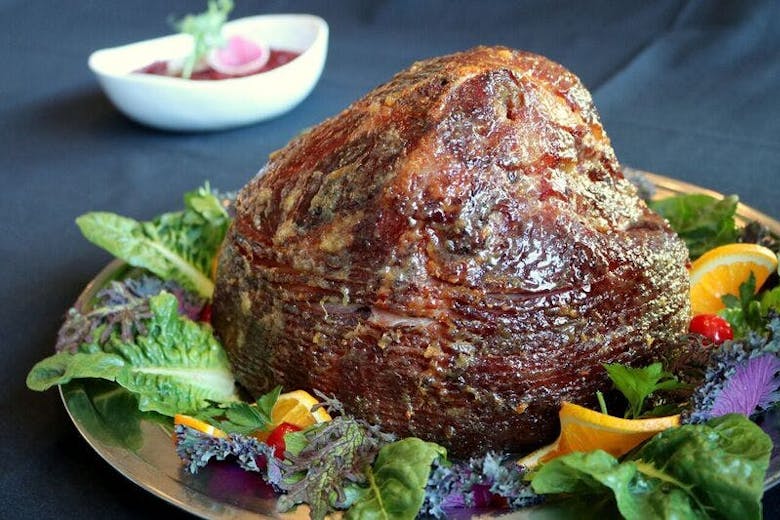 Glazed Ham From Backstreet Cafe's Thanksgiving Meal Pick Up