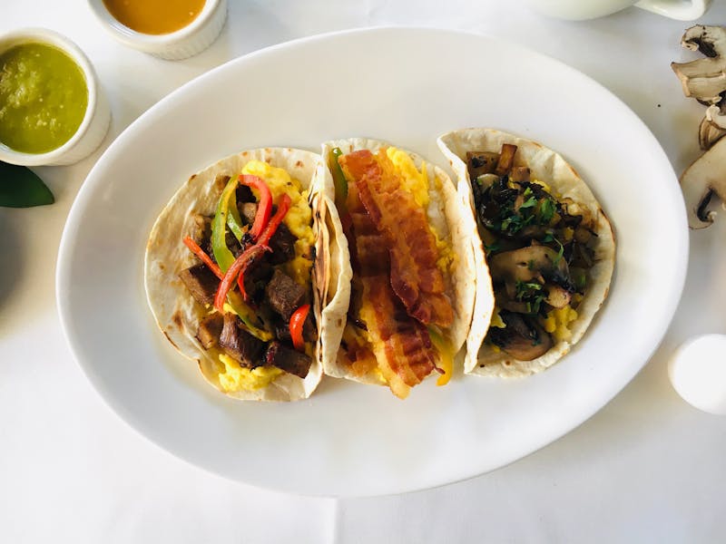 Brisket and Egg Taco Backstreet Cafe