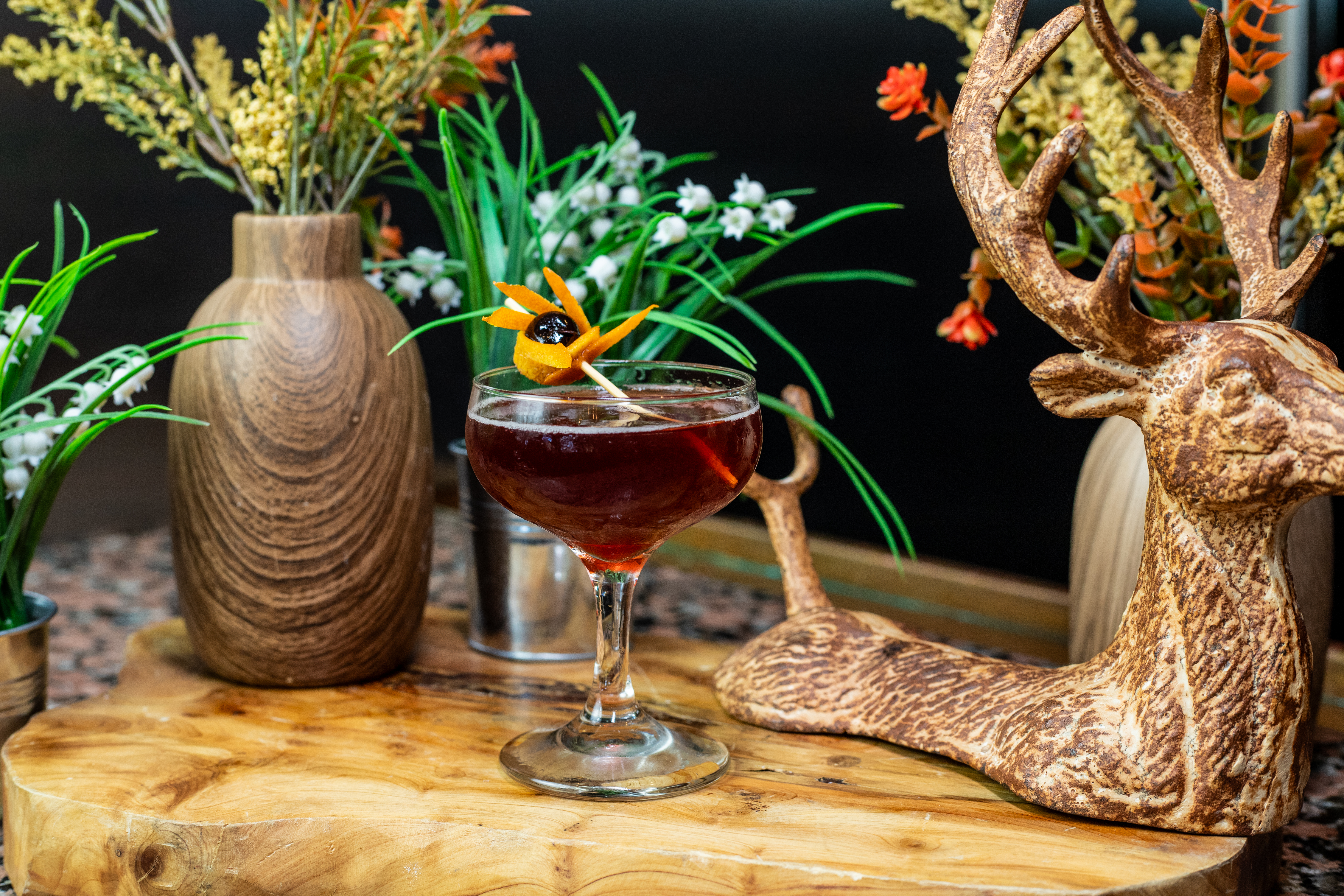 a vase of flowers on a table