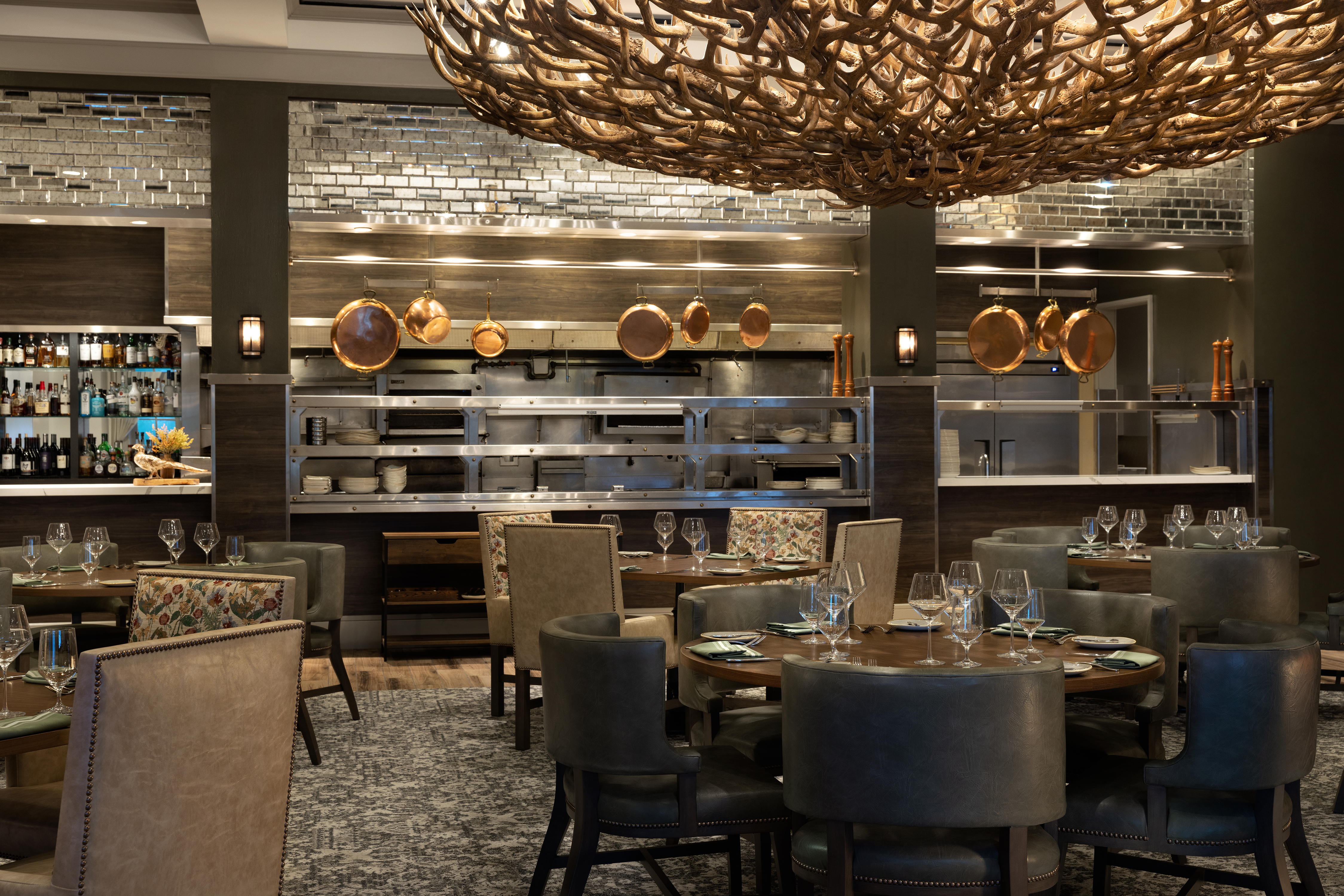 a group of people performing on a counter