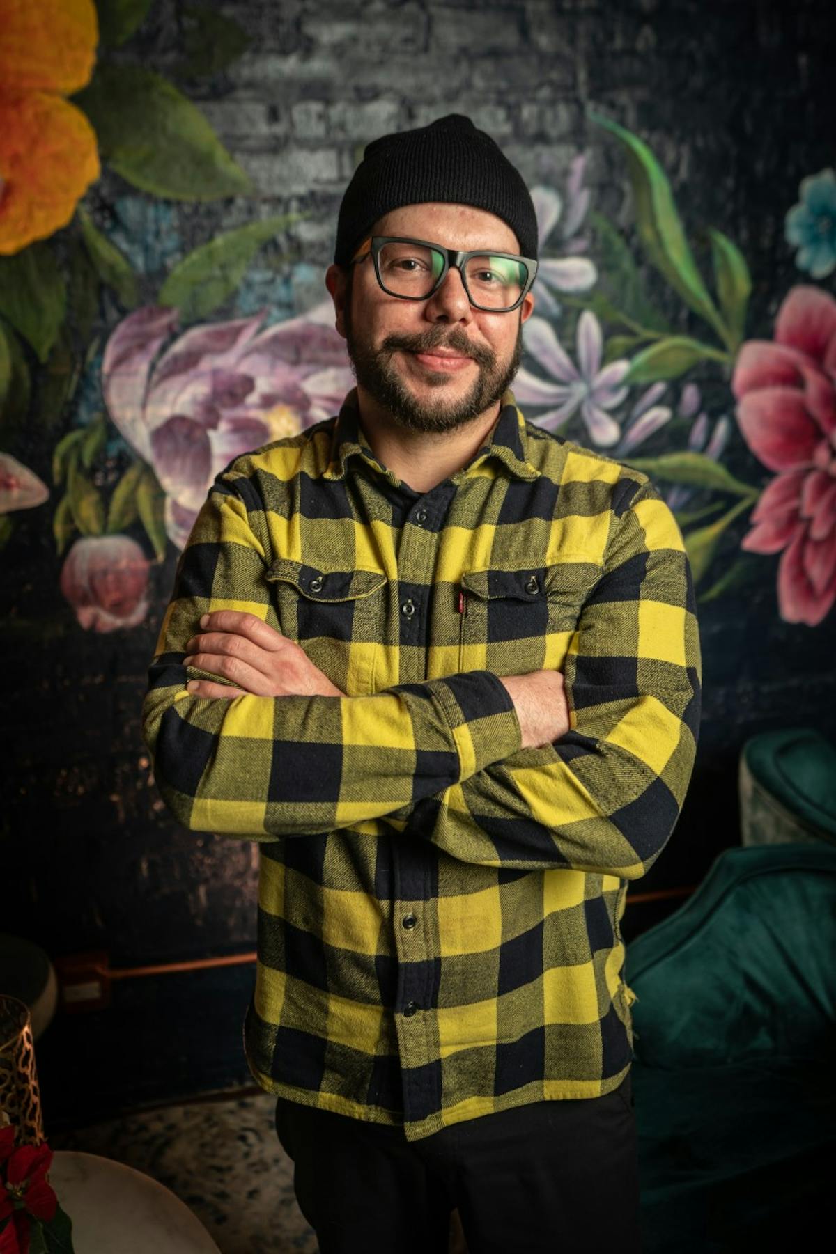 a man standing in a room