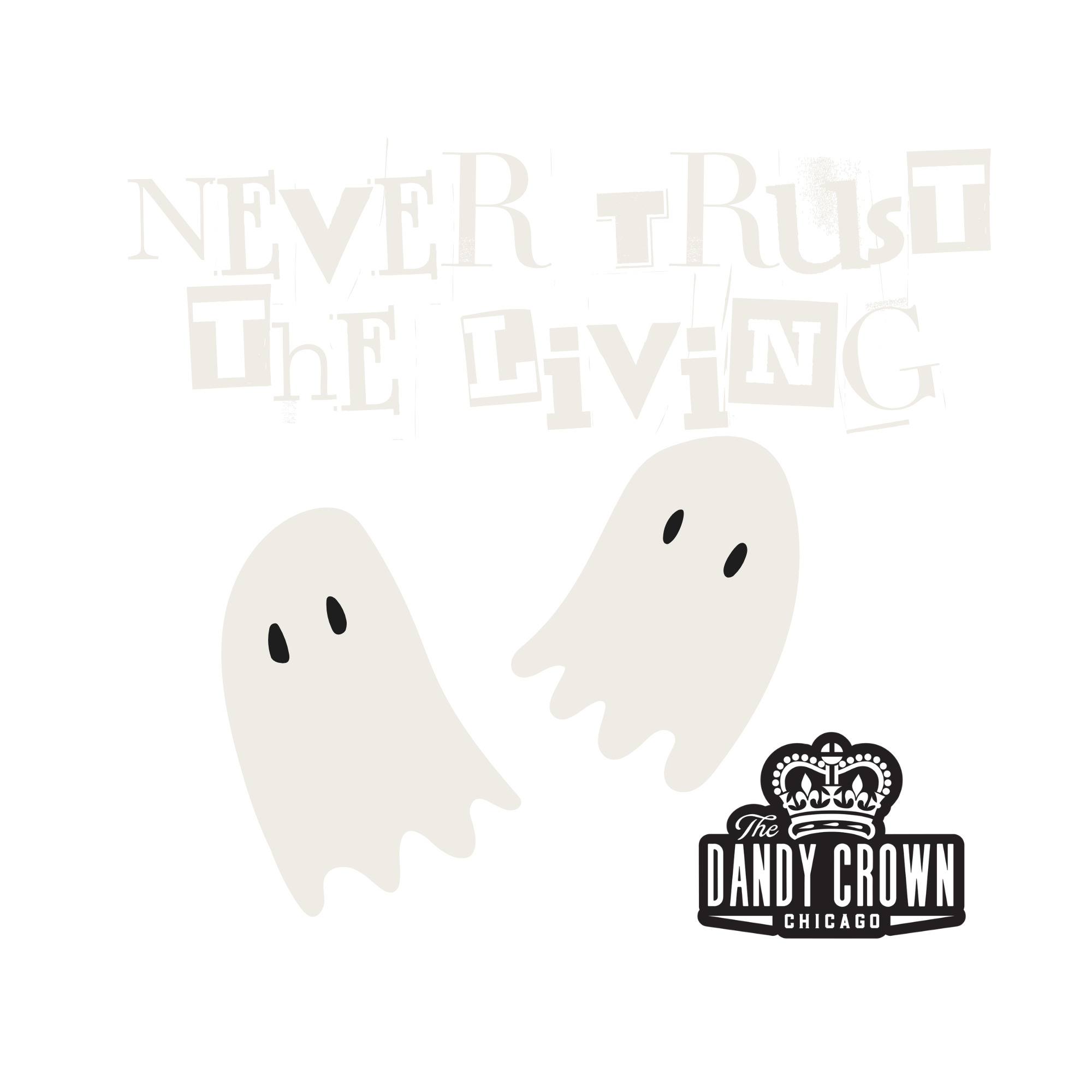 a white ghosts on a black background