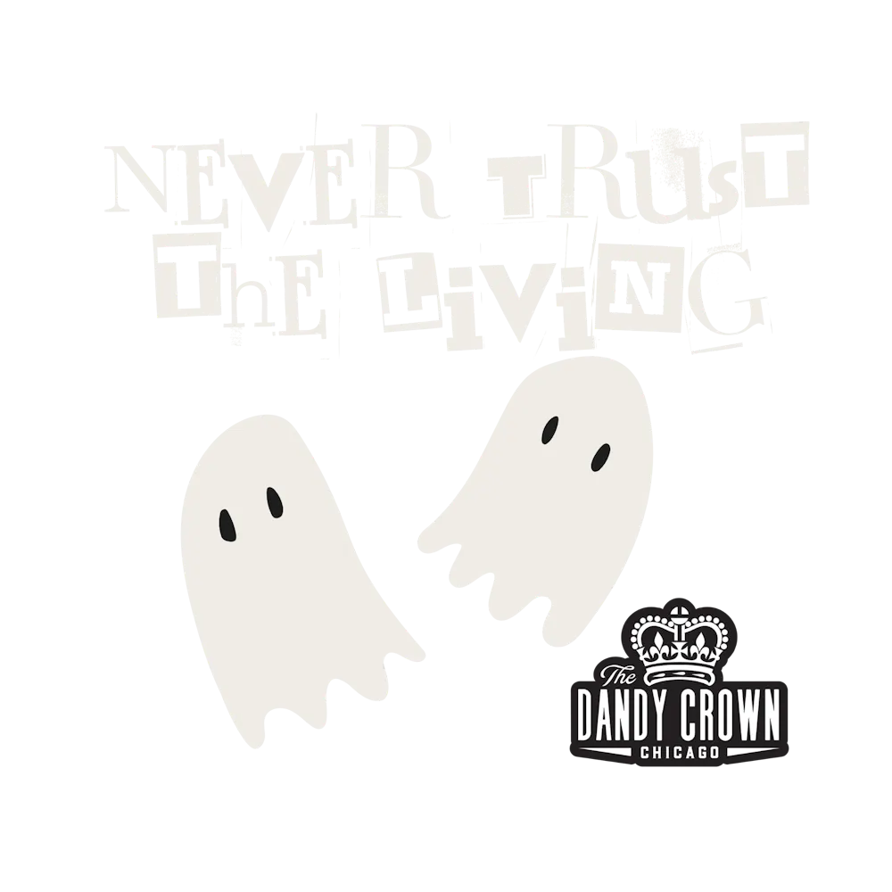 a white ghosts on a black background