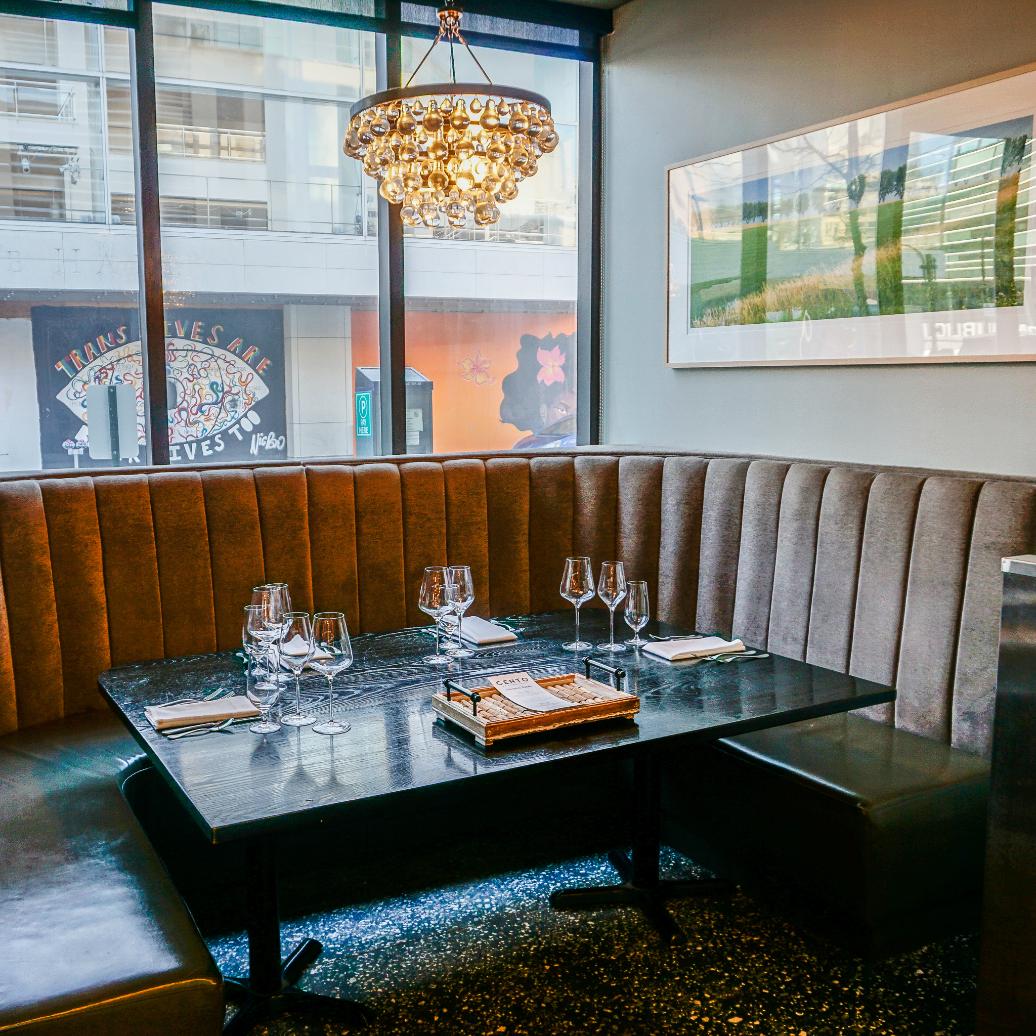 Cento Kitchen Table in downtown Madison, next to the Overture Center