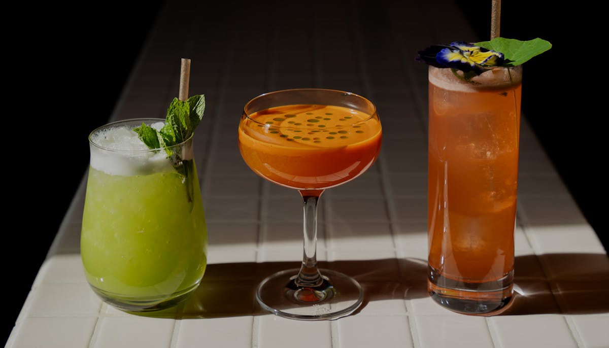 three cocktails