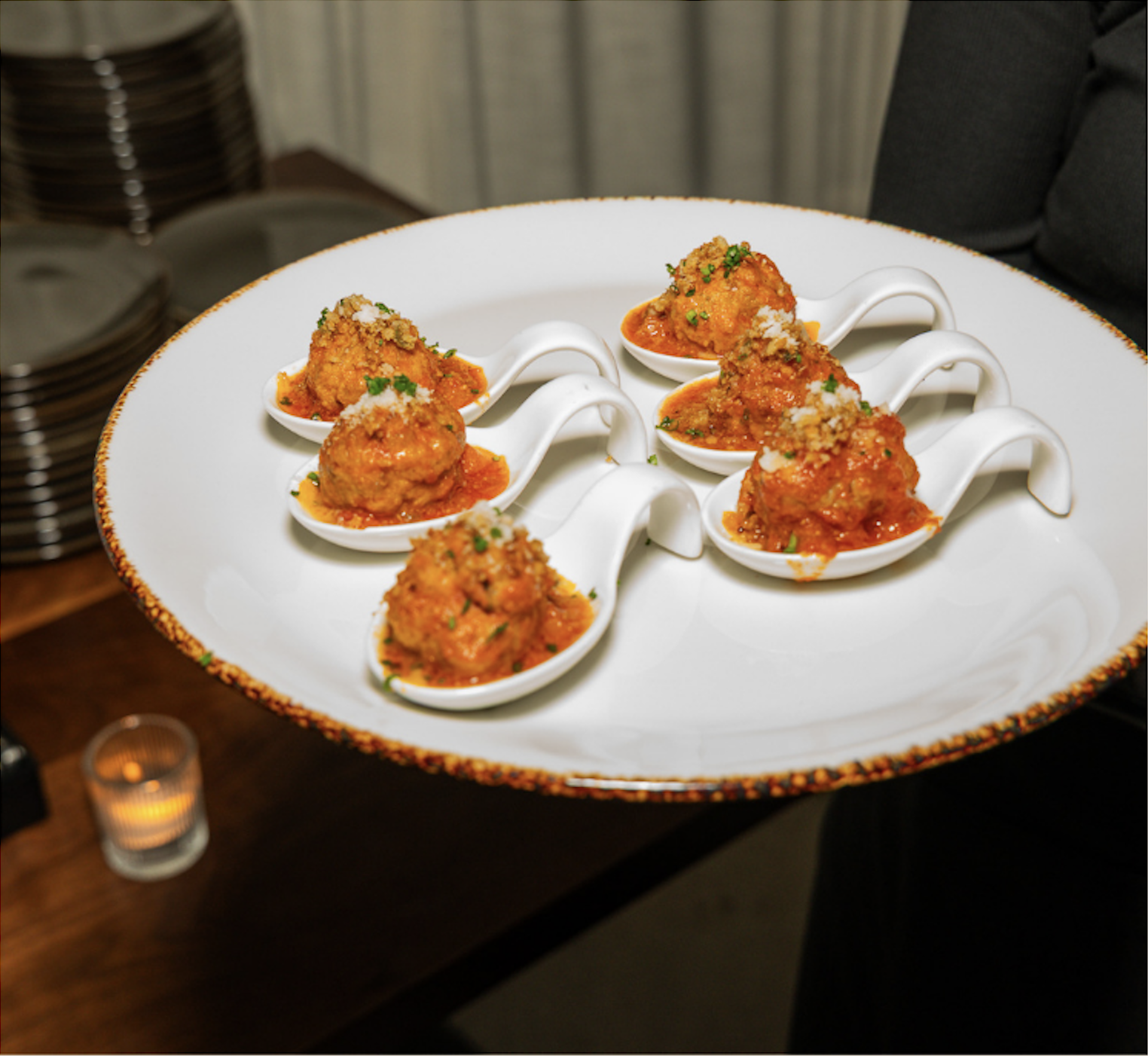 a plate of food on a table