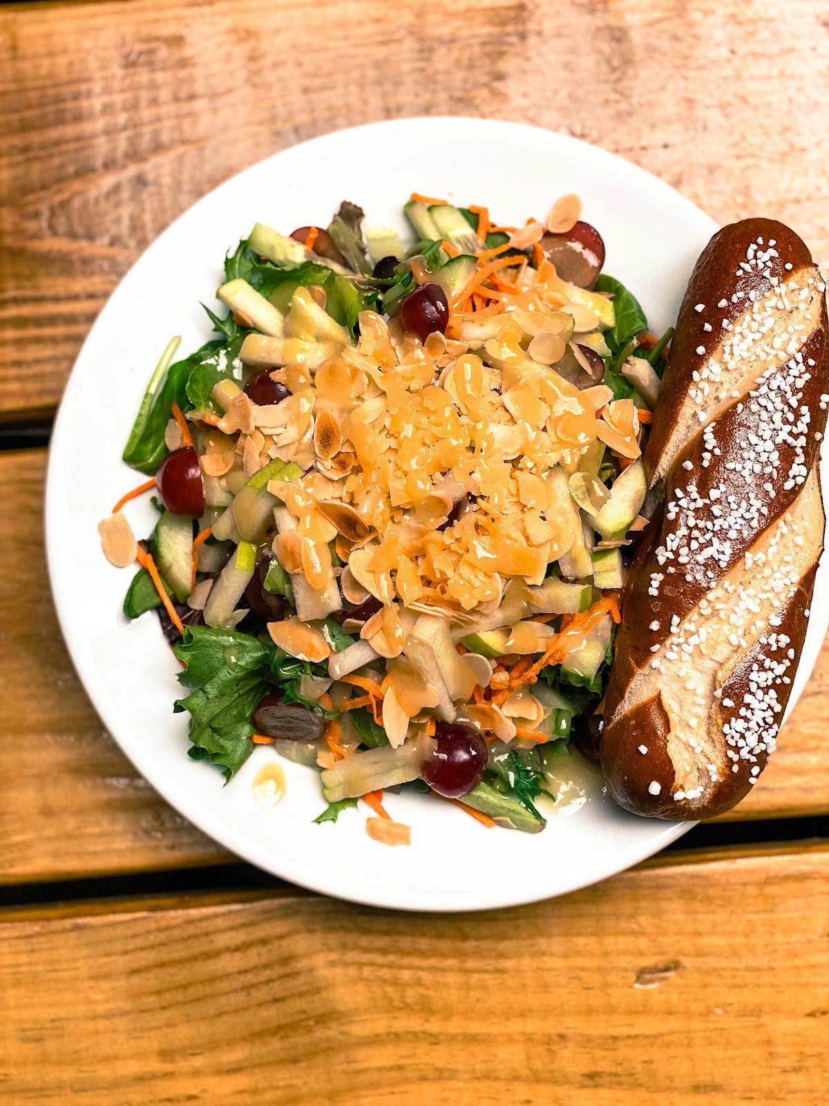 a plate of food on a table