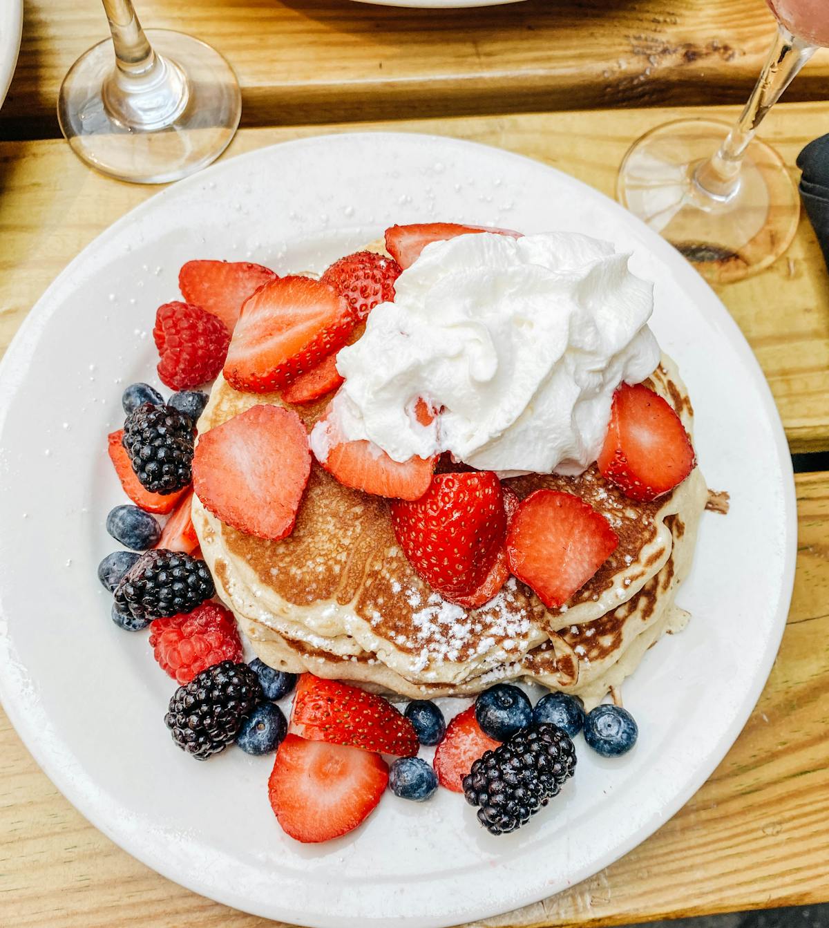 a plate of food on a table