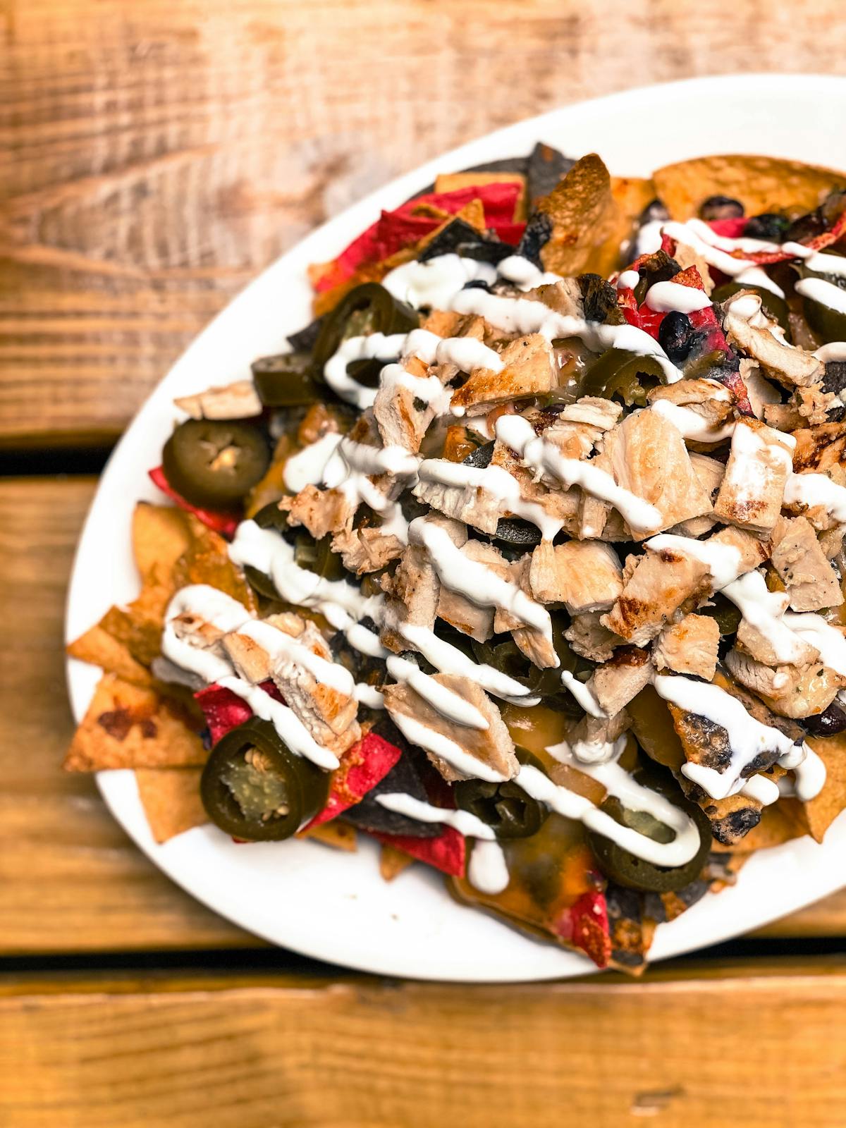 a plate of food on a table