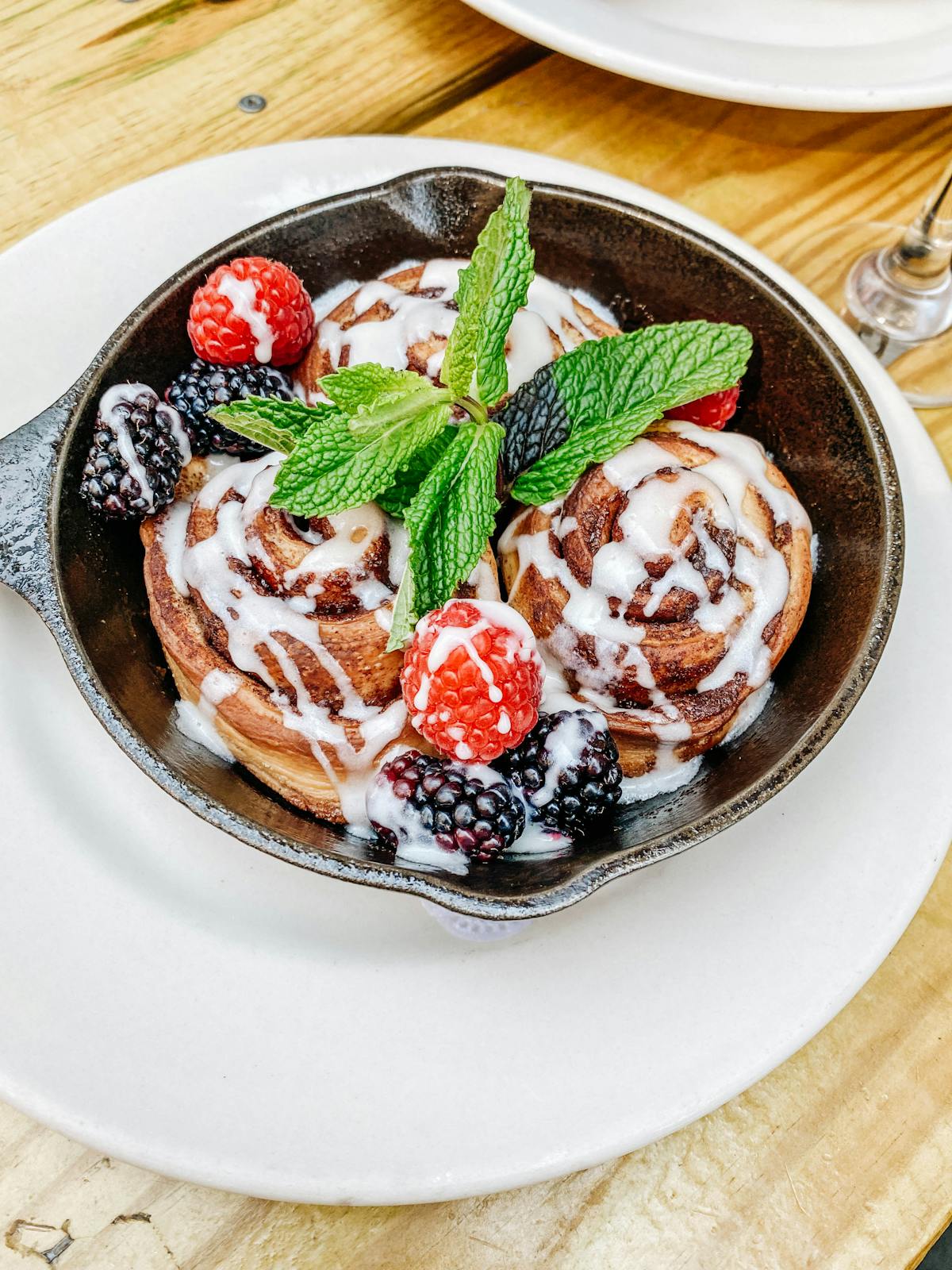 a plate of food on a table