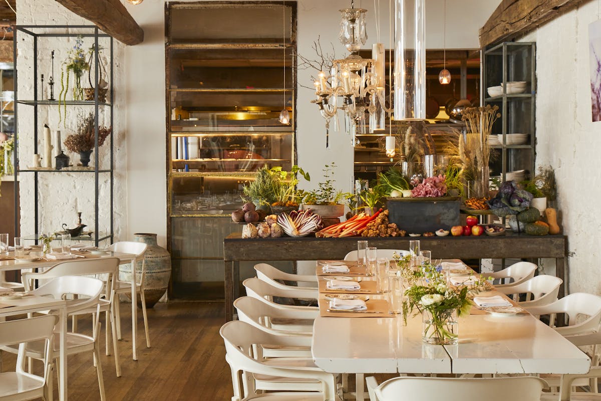 a close up look to a white table