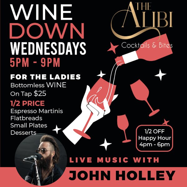 Wine Down Wednesday The Alibi Cocktail Bar in Cocoa Beach, FL