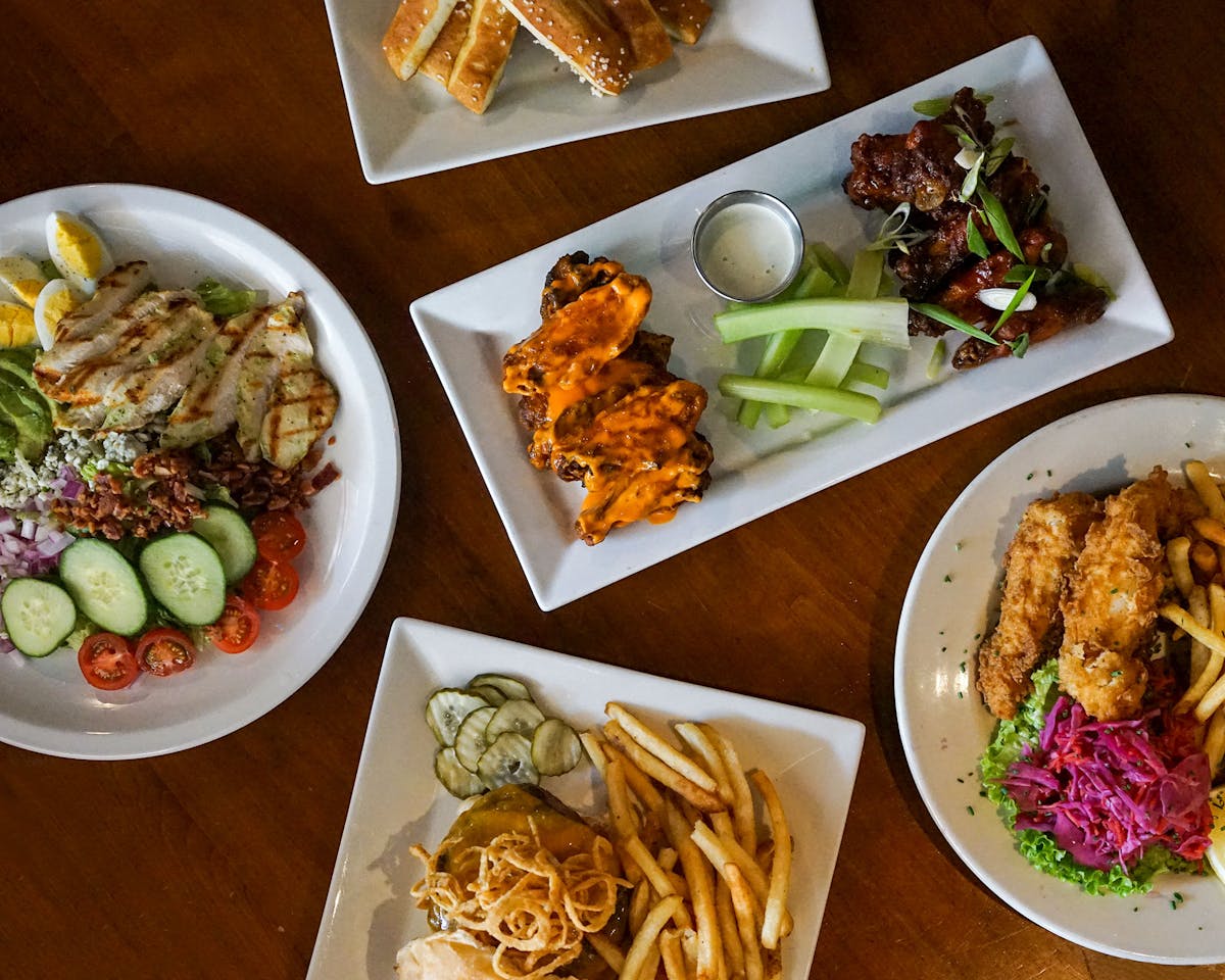 a plate of food on a table