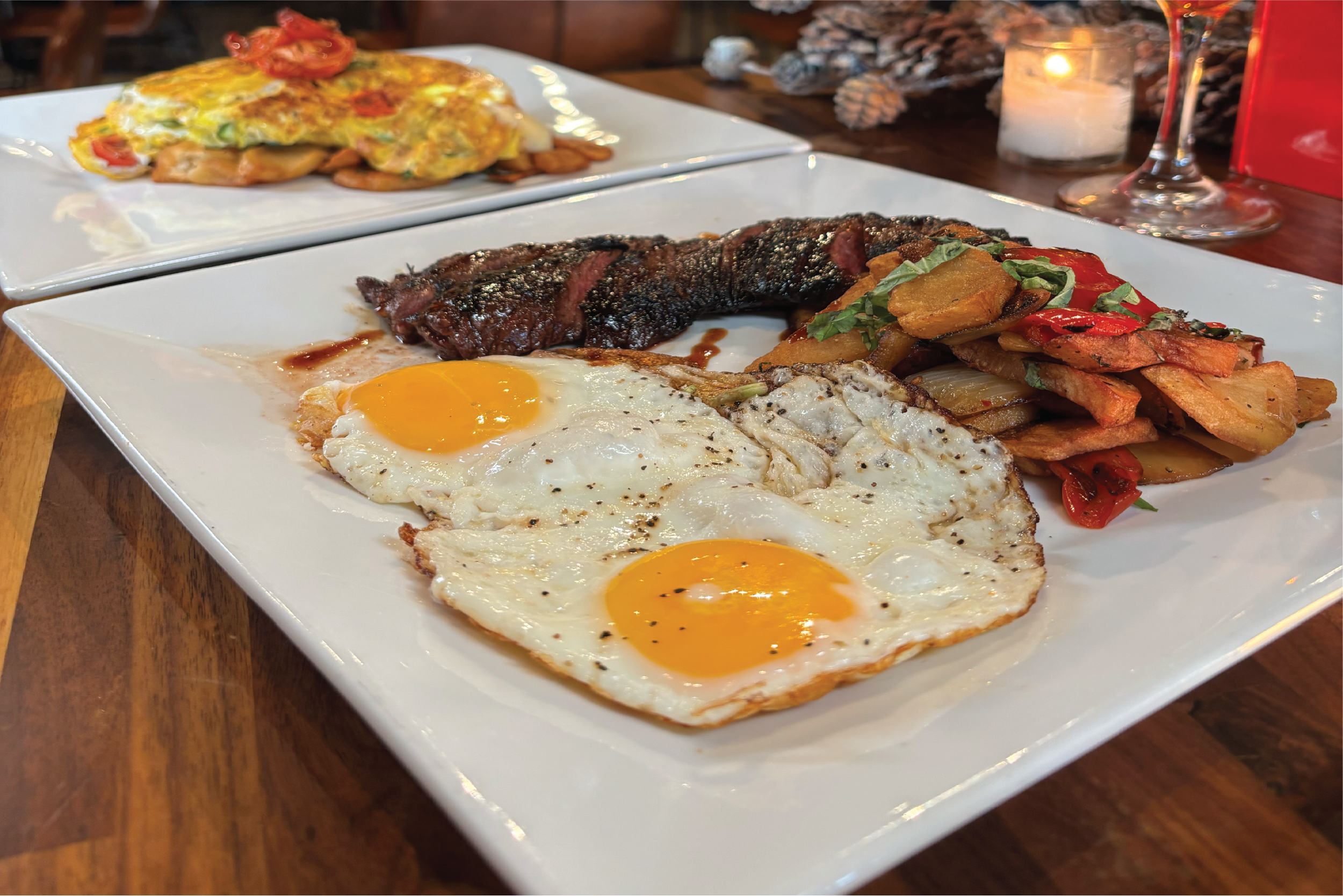 a plate of food on a table