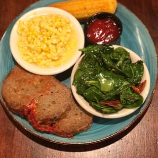 a plate of food on a table
